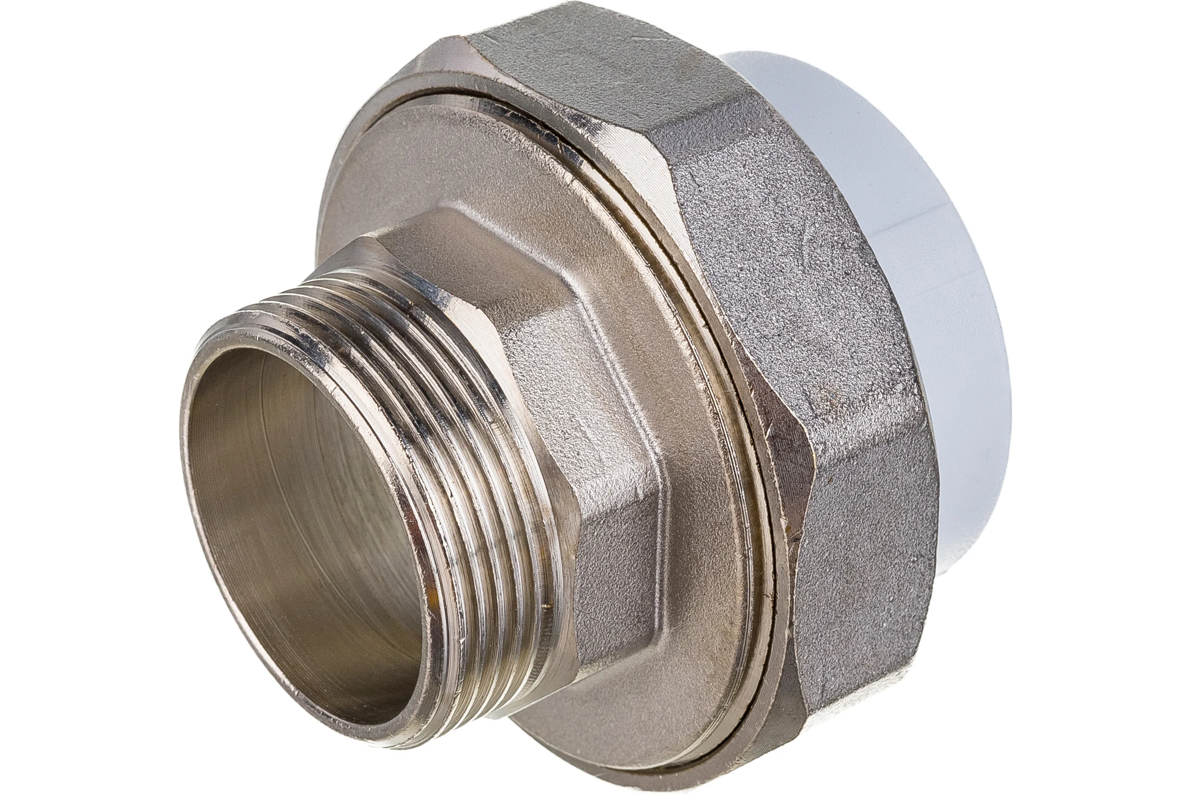 Комбинированная муфта VALFEX PP-R белая, разъем Дн50х1 1/2 НР 10156040 127-0230