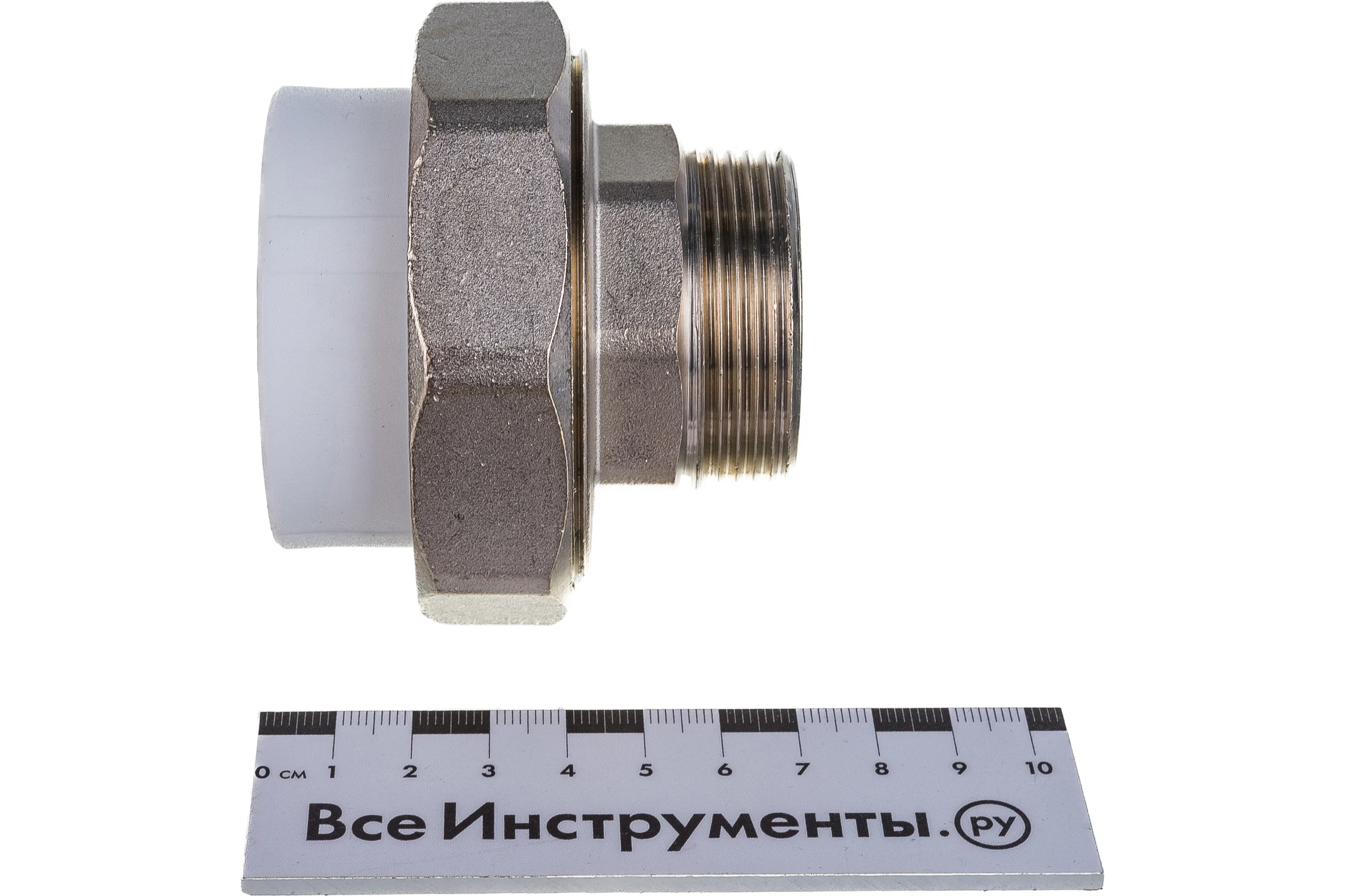 Комбинированная муфта VALFEX PP-R белая, разъем Дн50х1 1/2 НР 10156040 127-0230