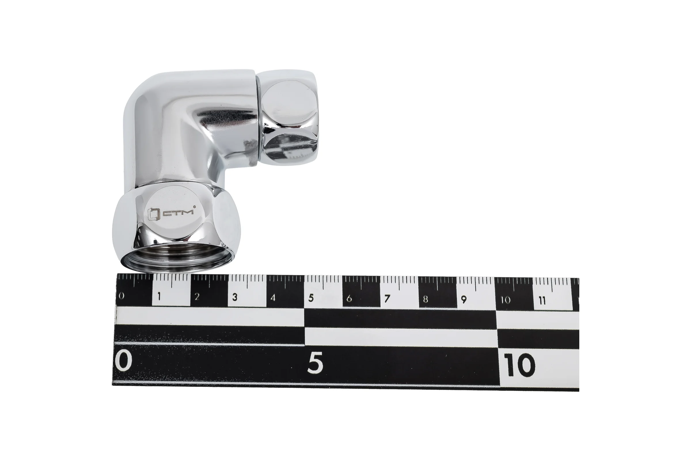 Уголок СТМ ТЕРМО гайка-гайка 3/4" х 1/2", для полотенцесушителя  хромированный CPLF3412