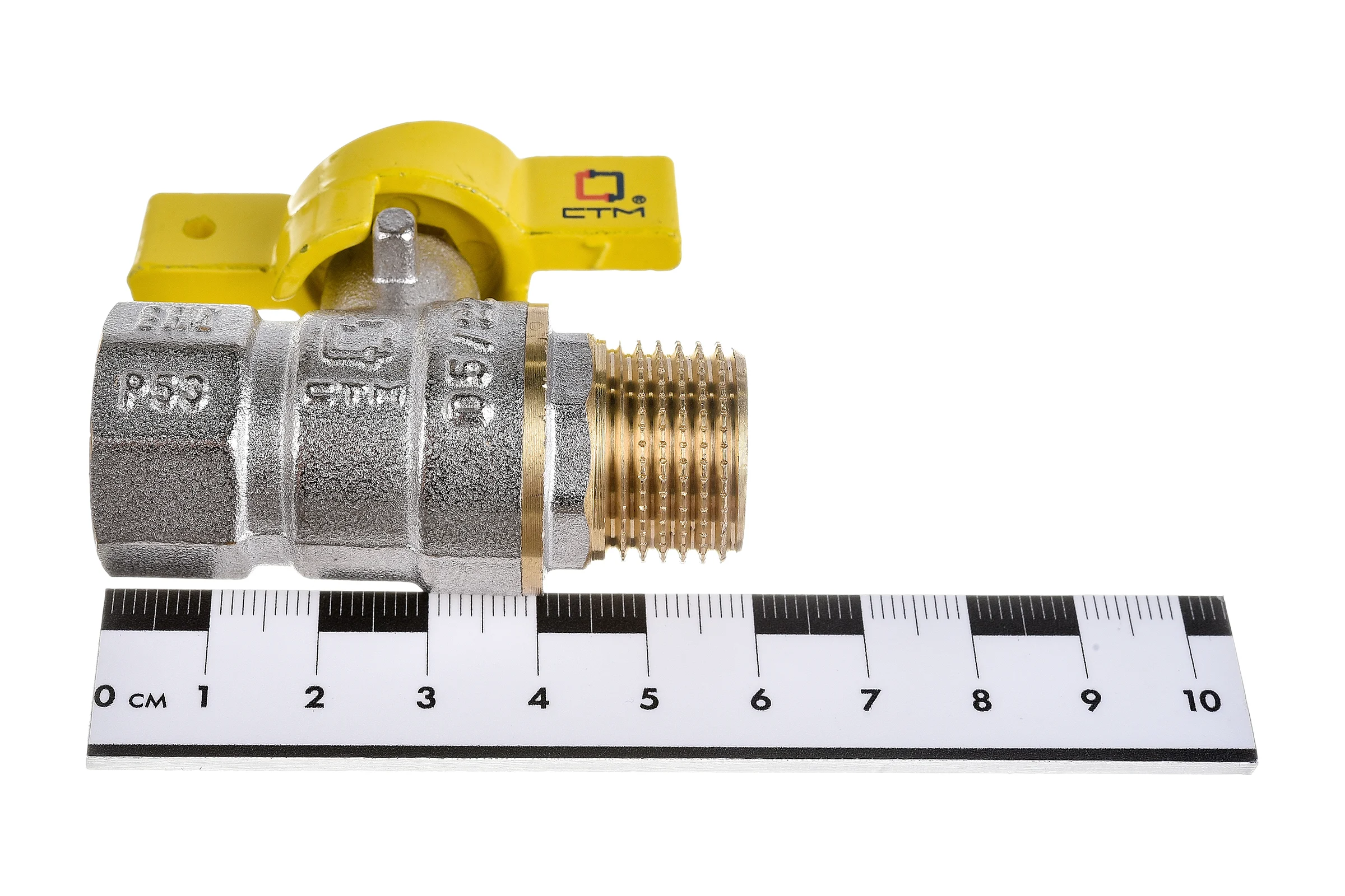 Шаровой кран для газа СТМ ГАЗ 1/2", г/ш, бабочка CGFMB012