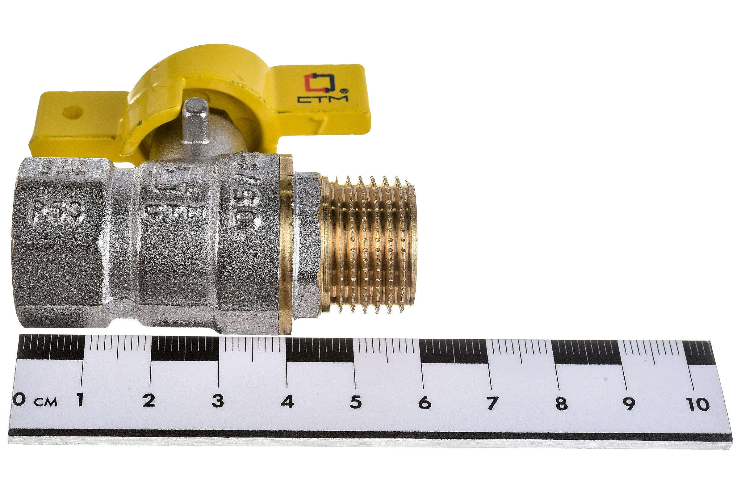 Шаровой кран для газа СТМ ГАЗ 1/2", г/ш, бабочка CGFMB012