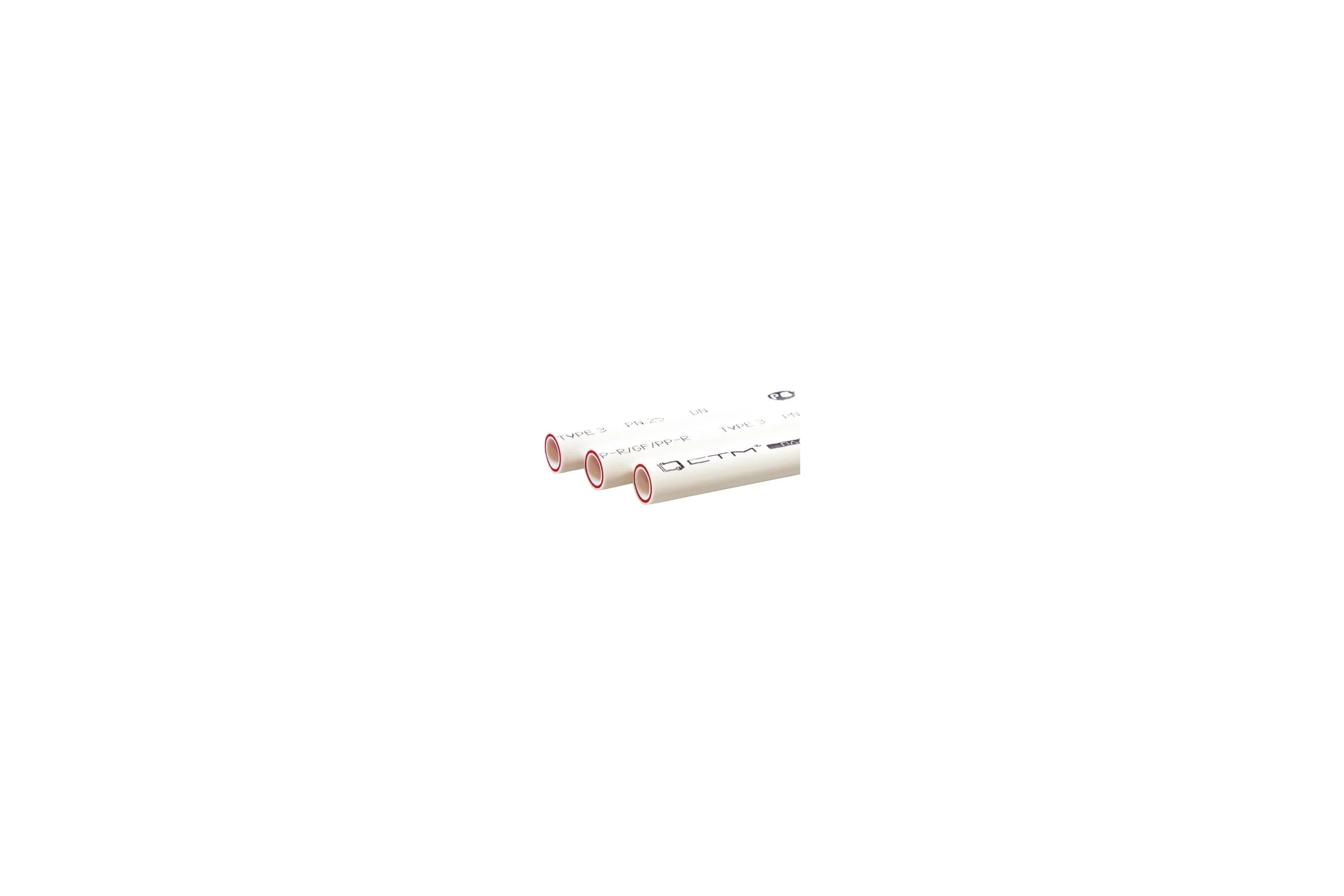 Труба СТМ ПЛАСТ PP-R PN 25 DN 25х4.2, армированная стекловолокном, 2 м C2PRF025