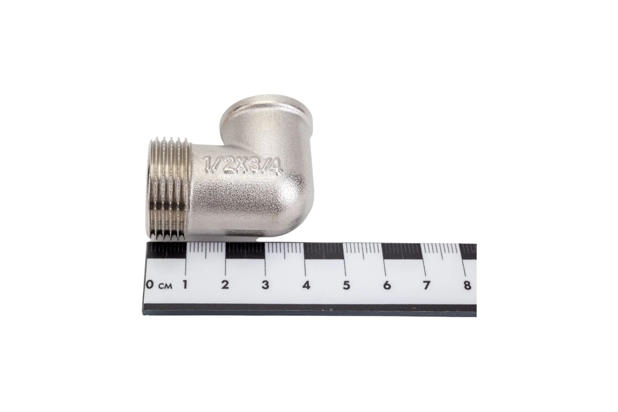 Переходной уголок СТМ 3/4"x1/2", штуцер-гайка CRL34M12