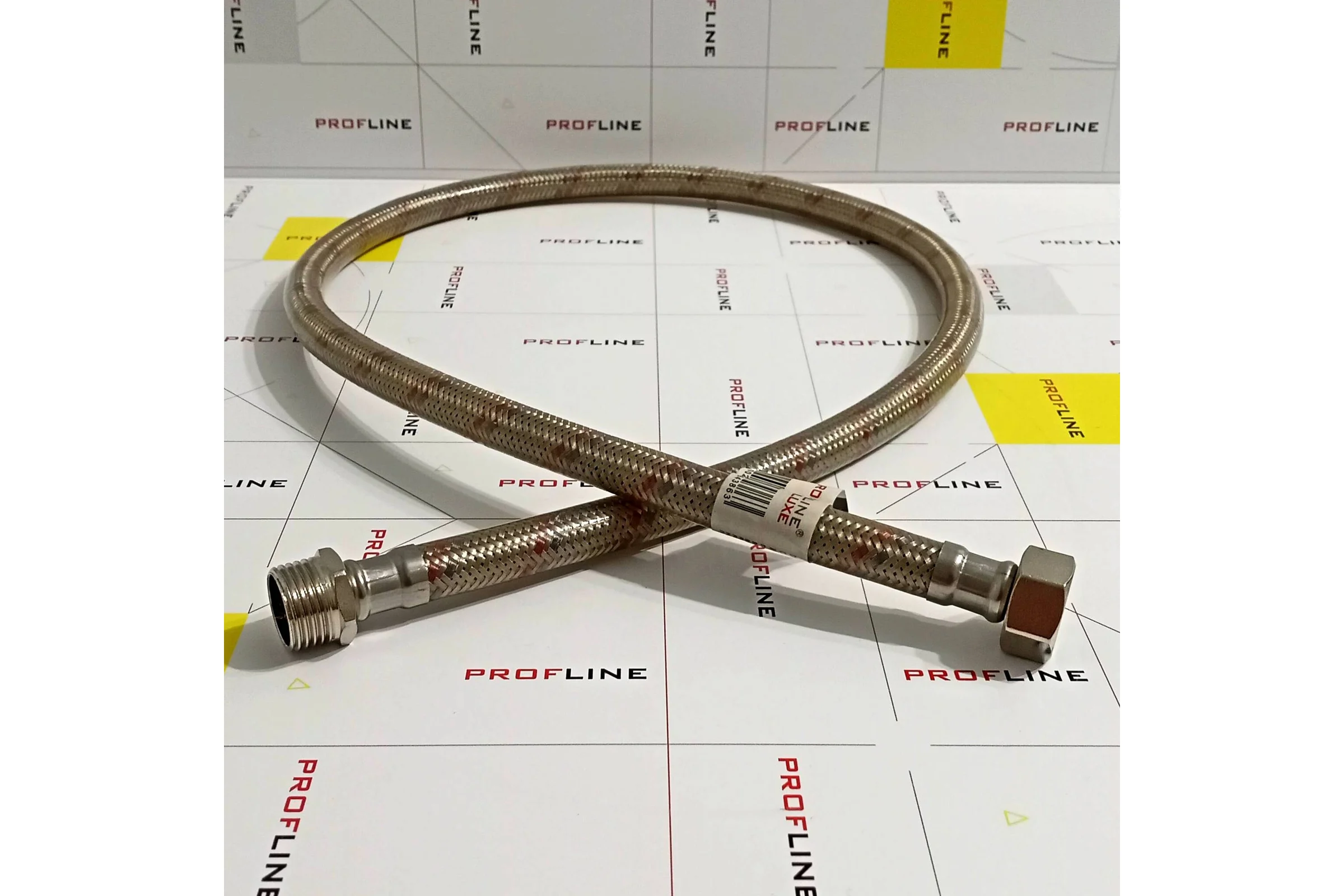 Подводка PROFLINE 120см нерж. ГШ с полимерным покрытием LUXE УТ-00011458