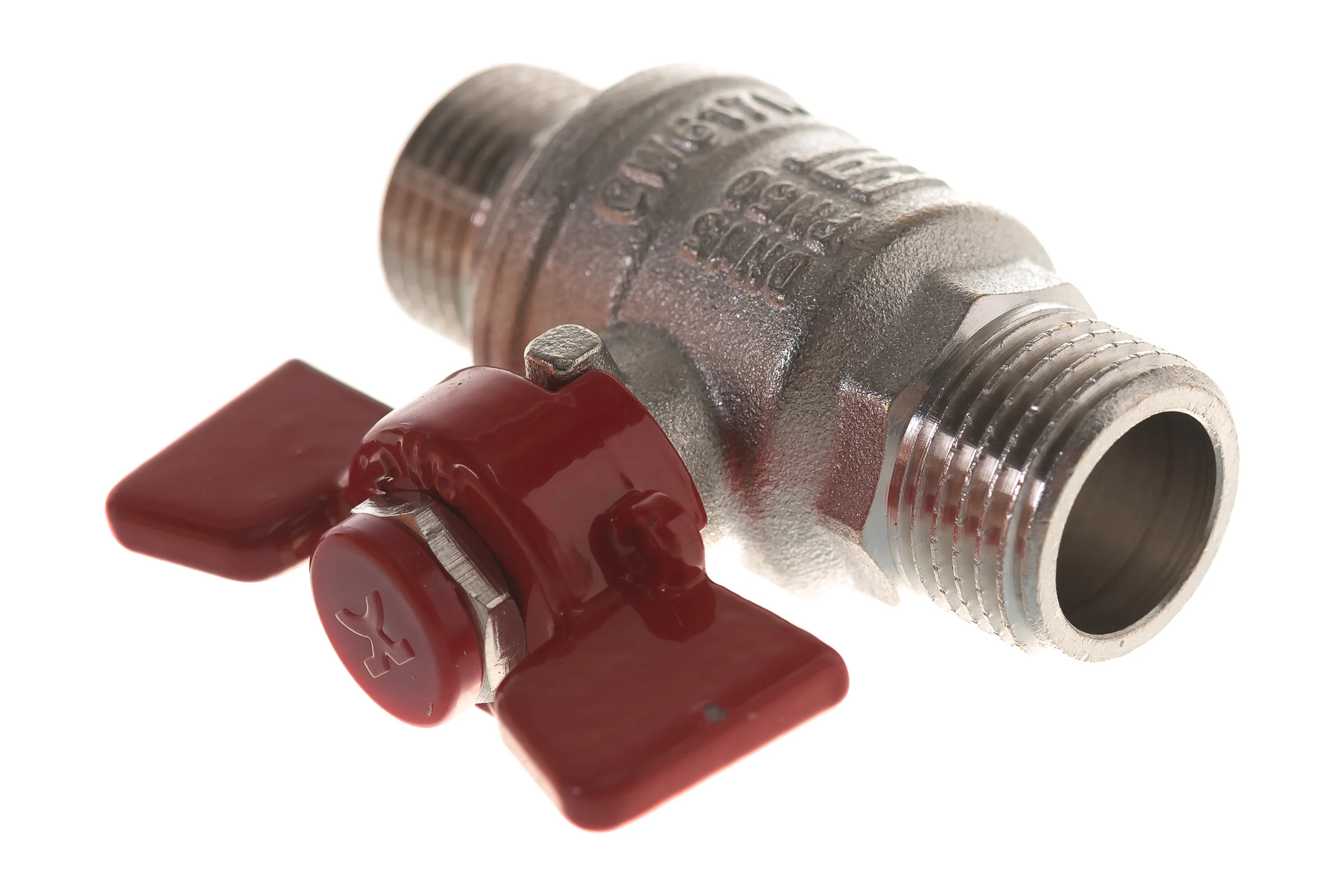 Шаровой кран IVANCI Superior, ручка-бабочка, наружная/наружная резьба 1/2" IVC.100219.N.03