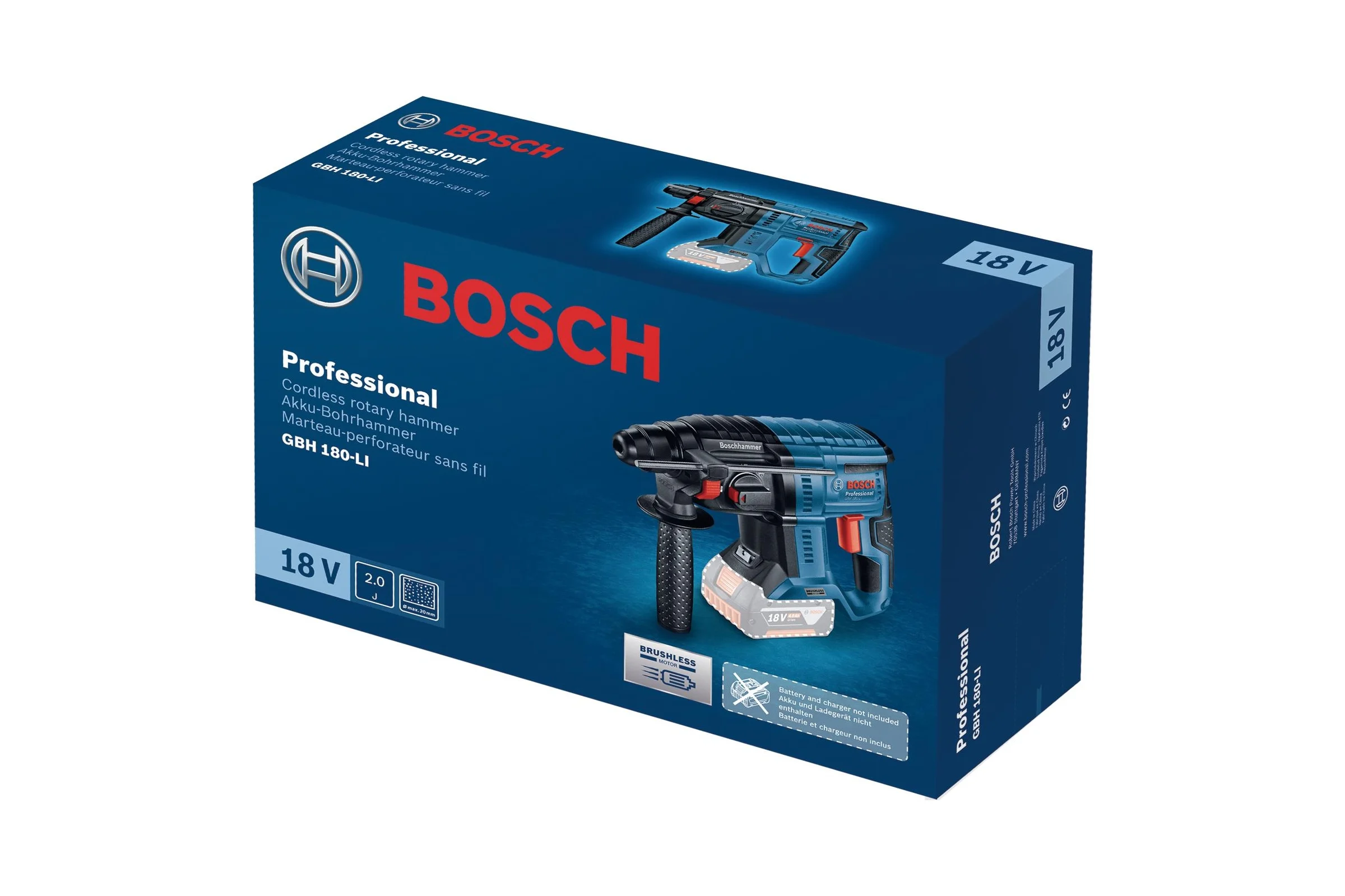 Аккумуляторный бесщеточный перфоратор Bosch GBH 180-LI без ЗУ и АКБ 0611911120