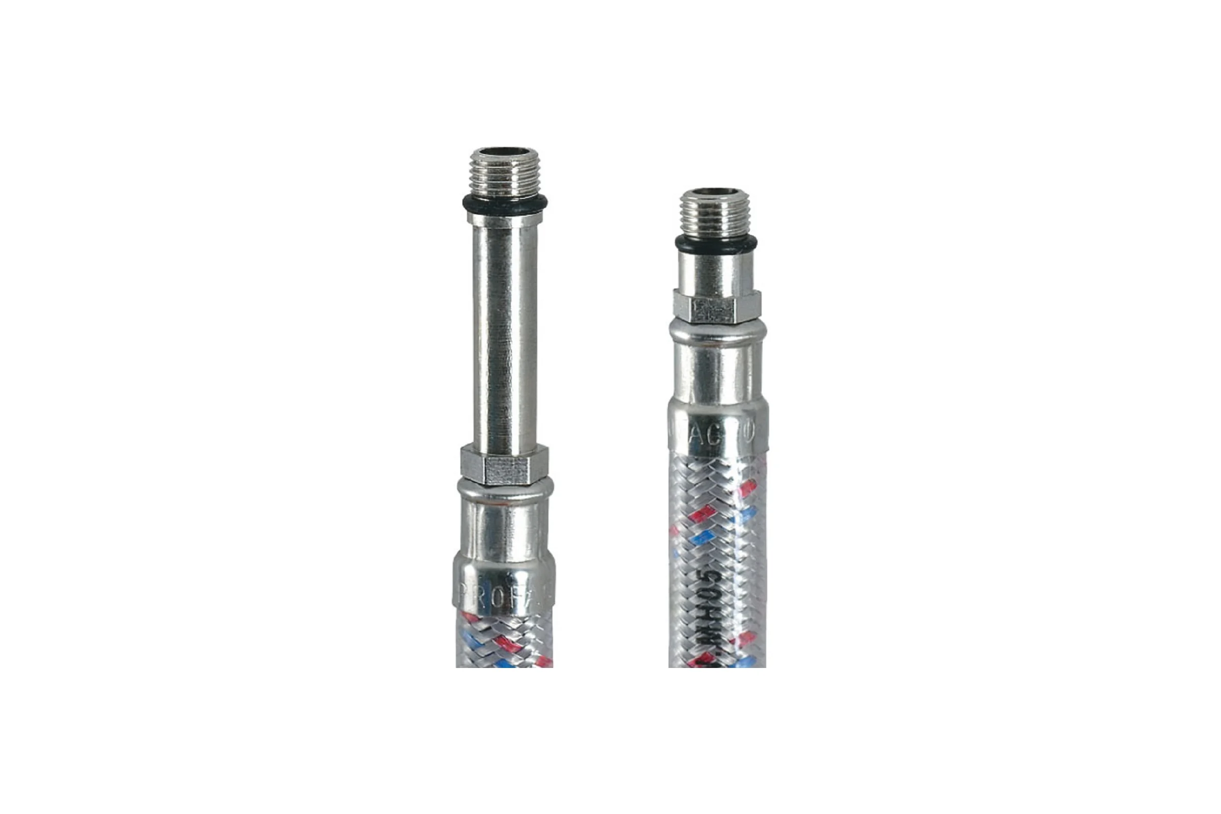 Подводка для смесителя PROFLINE LUXE 100 см, нержавеющая сталь, с полимерным покрытием, пара (2 штуки) УТ-00021976