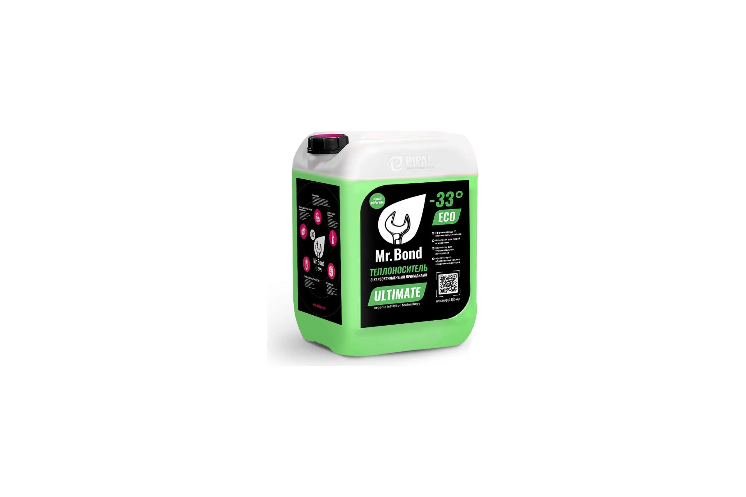 Теплоноситель Mr.Bond ULTIMATE 33 ECO -33C, на основе пропиленгликоля, 10 кг MB5052030010