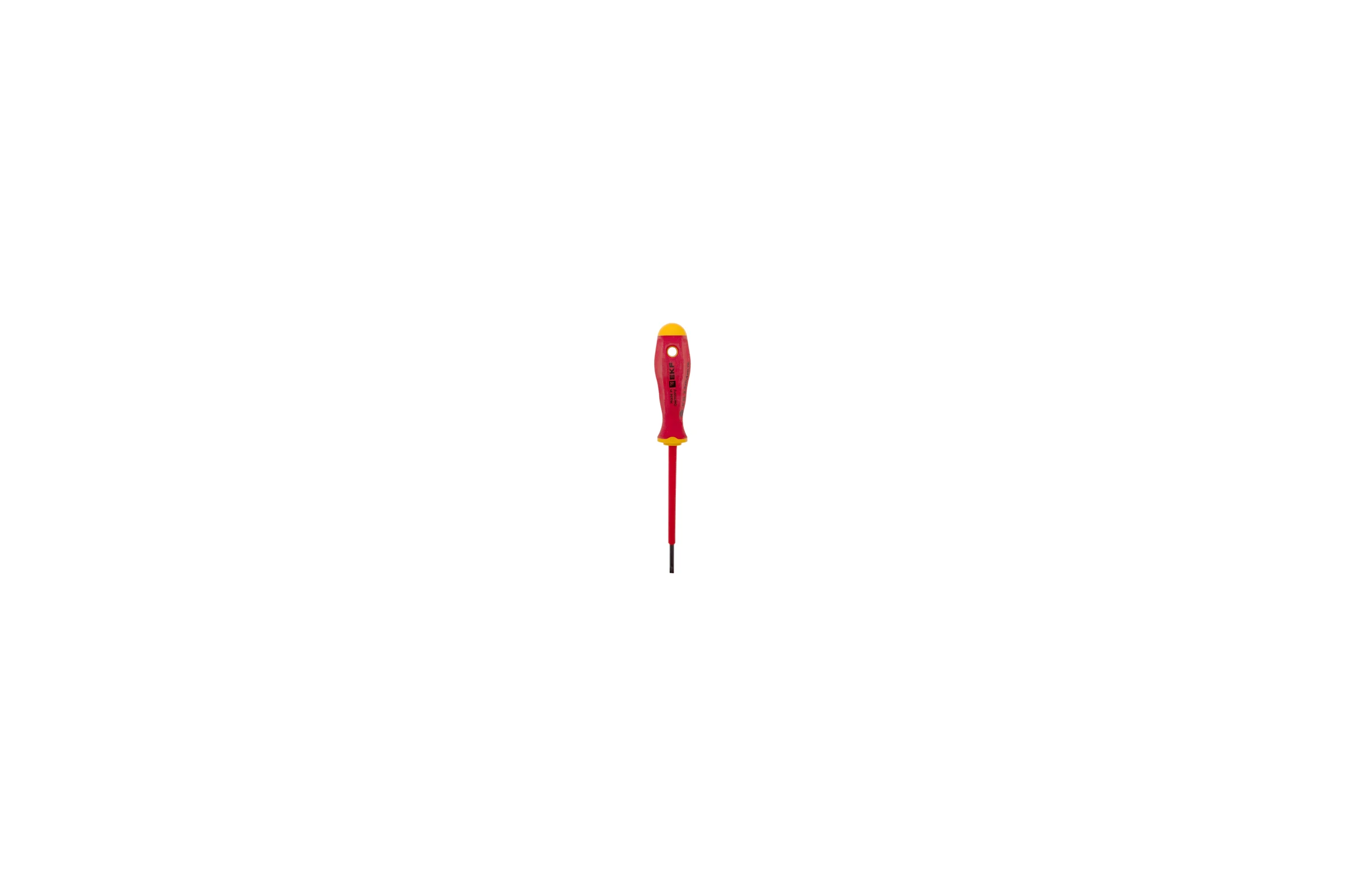 Отвертка EKF Professional SL2.5x0.4 мм, VDE 1000В sl-2.5-0.4-pro-in