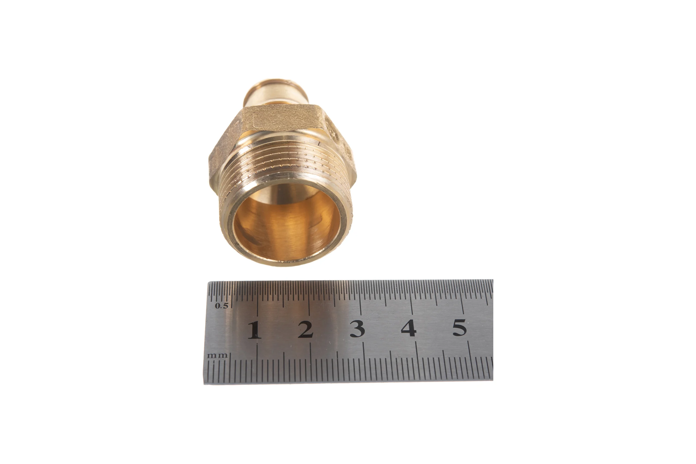 Муфта для PE-X Giacomini GX107 латунь, Дн 16х3/4, НР GX107Y043 040-0345