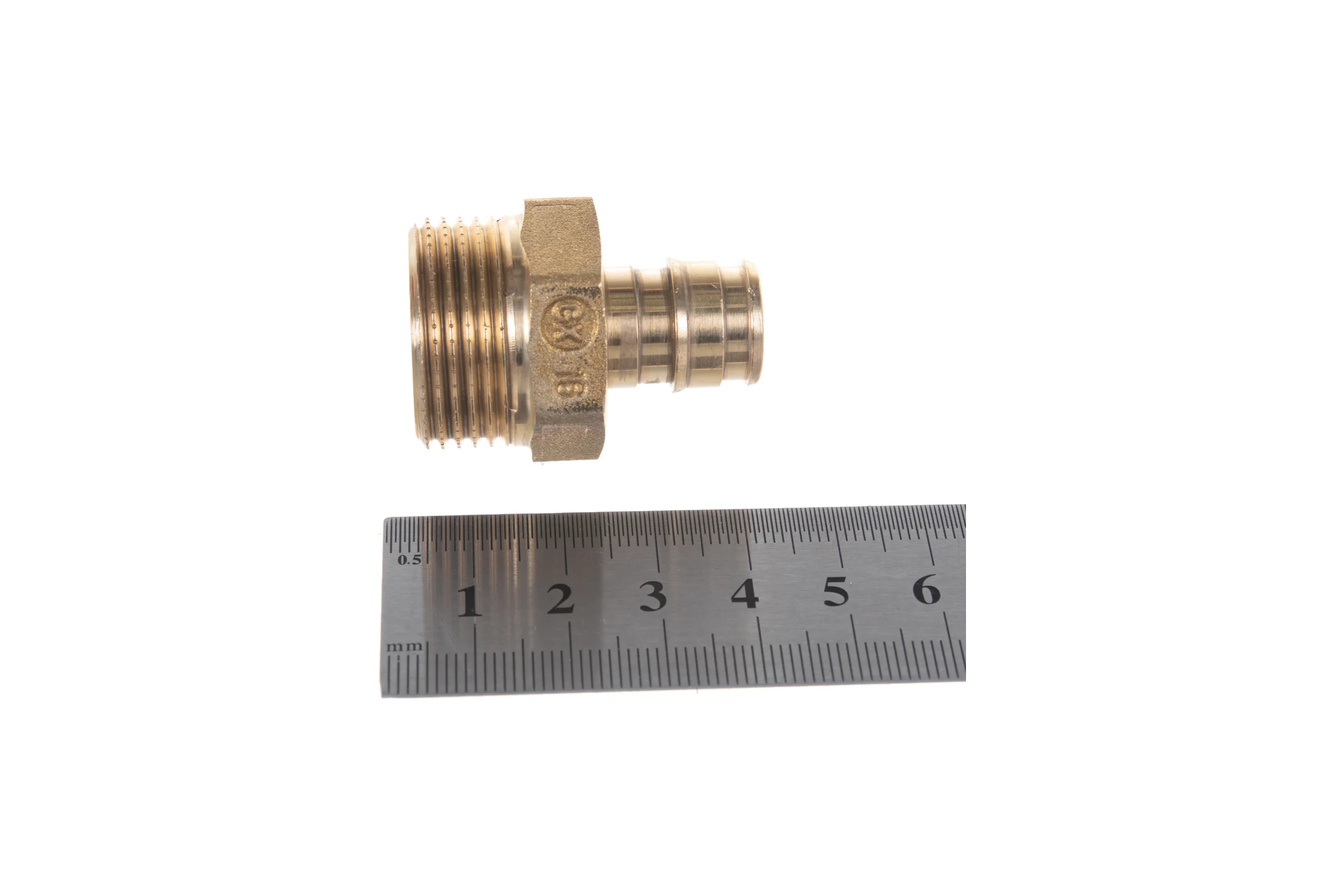 Муфта для PE-X Giacomini GX107 латунь, Дн 16х3/4, НР GX107Y043 040-0345