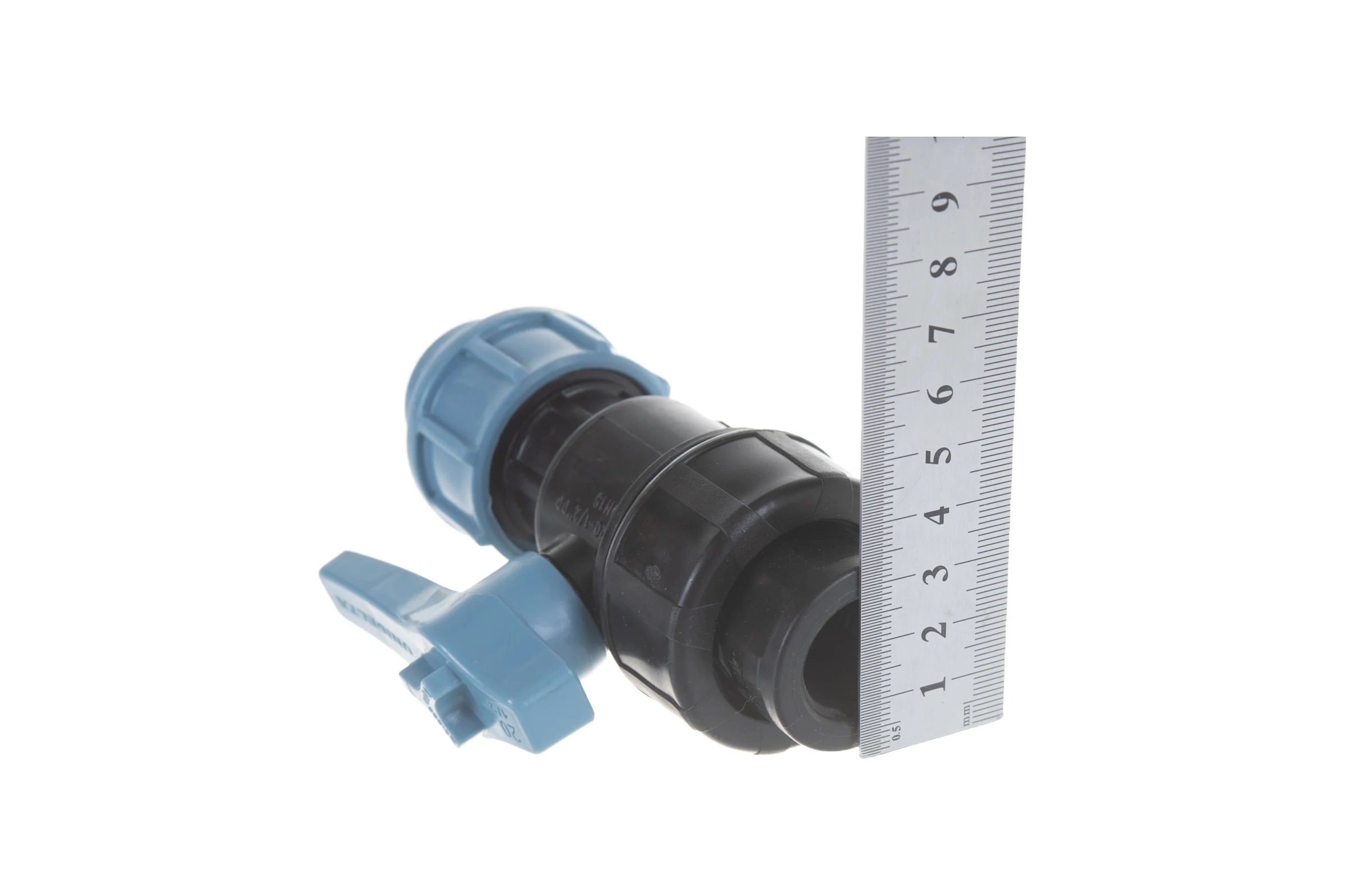 Шаровый кран для труб UNIDELTA компрессионный ПНД 20х1/2" 1071020002040