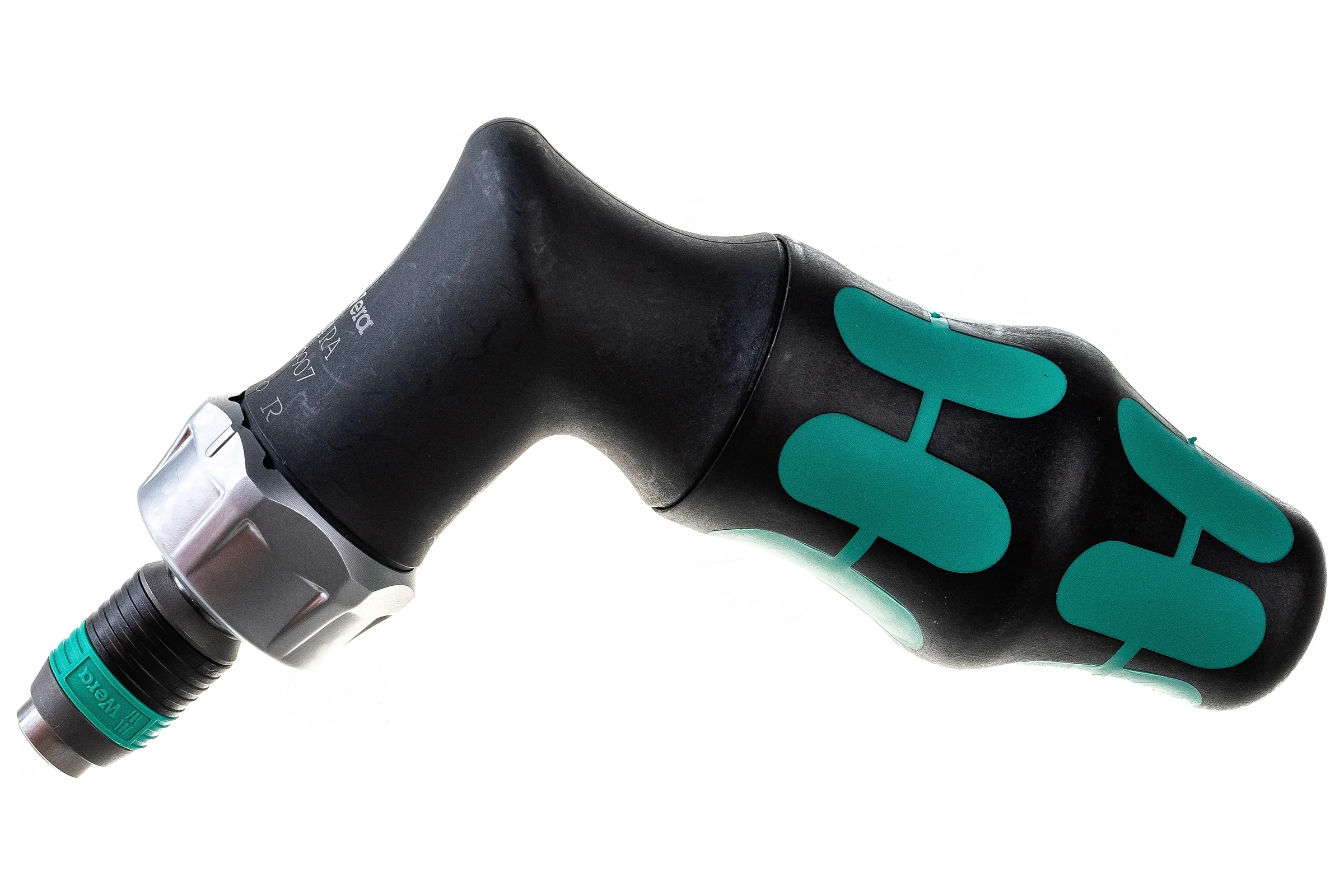 Реверсивная угловая отвертка WERA Kraftform Kompakt Pistol RA с набором бит 1/4 в ручке WE-051030