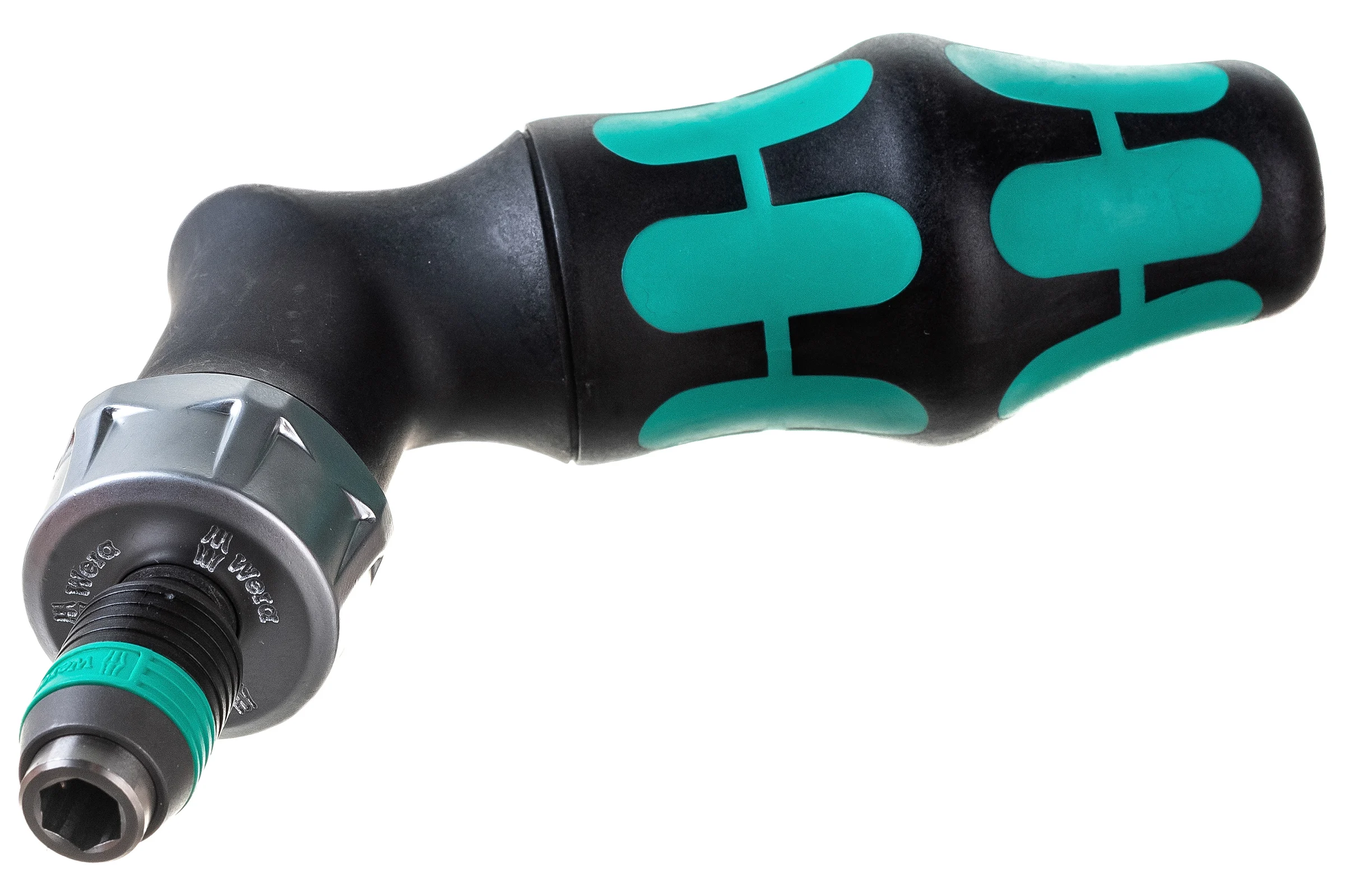 Реверсивная угловая отвертка WERA Kraftform Kompakt Pistol RA с набором бит 1/4 в ручке WE-051030
