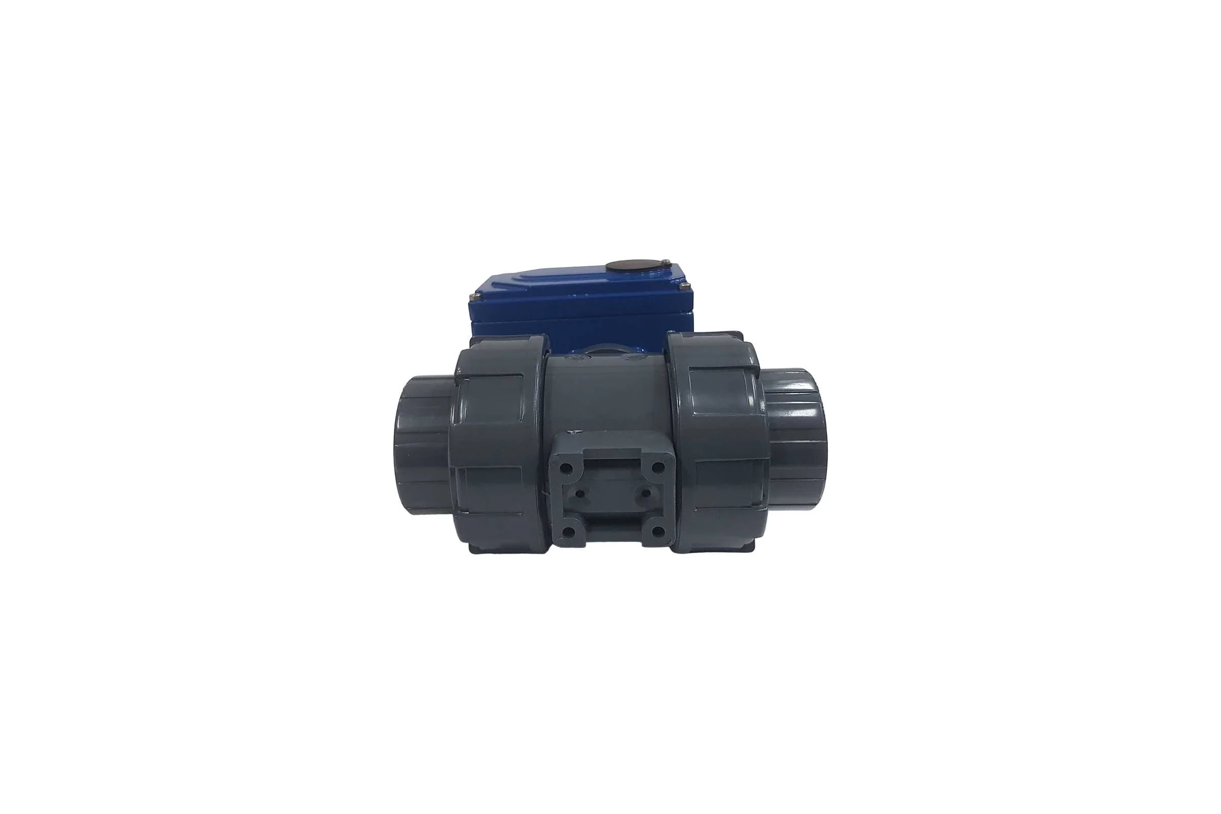 Двухходовой ПВХ шаровый кран TECHNO 2050PVC-NP30DF24V DN50, с электроприводом 30Нм, 24В, управление открыто/закрыто 672502