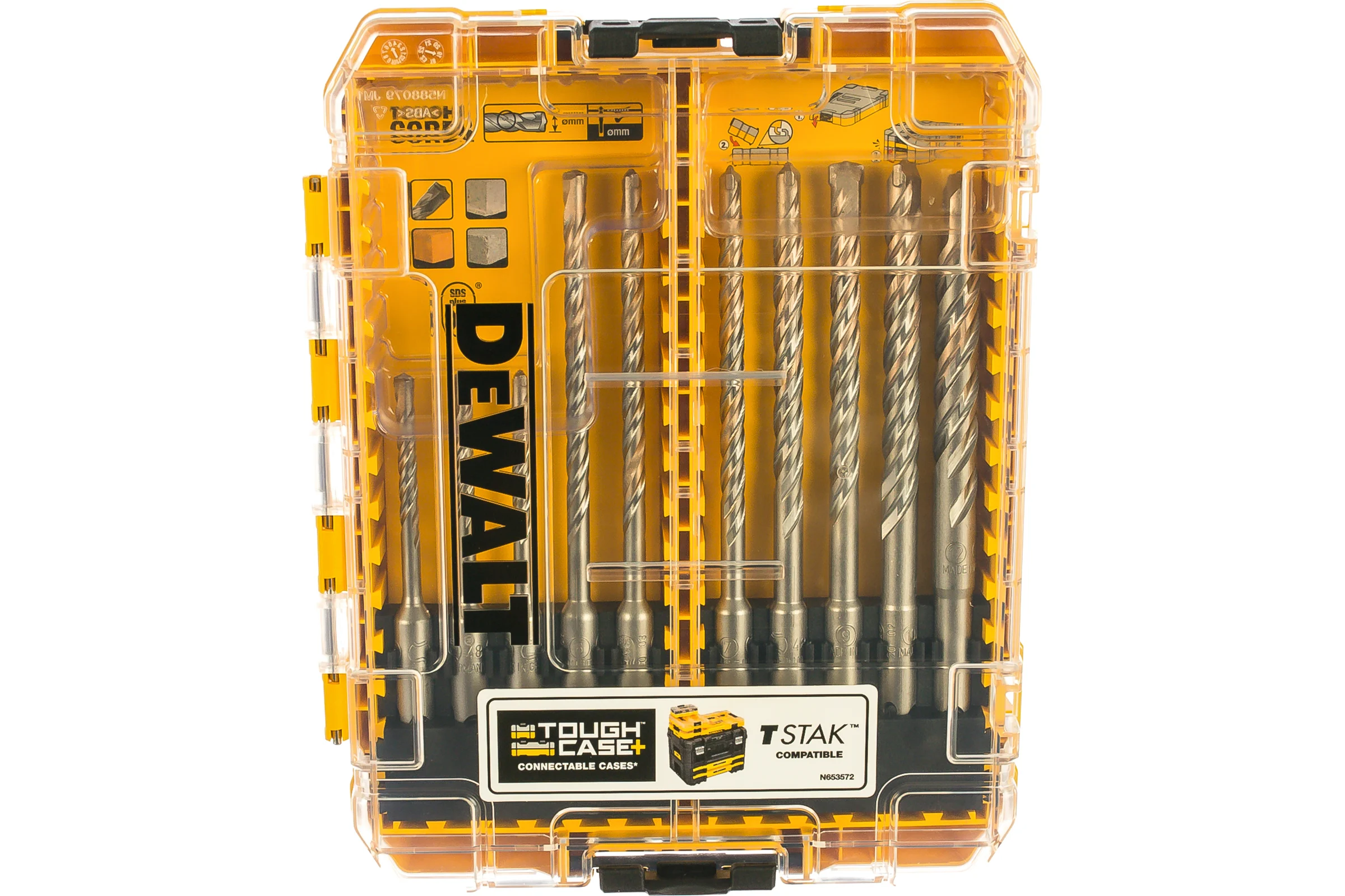 Набор буров EXTREME (10 шт; 5-12 мм; SDS-plus) DEWALT DT70753-QZ