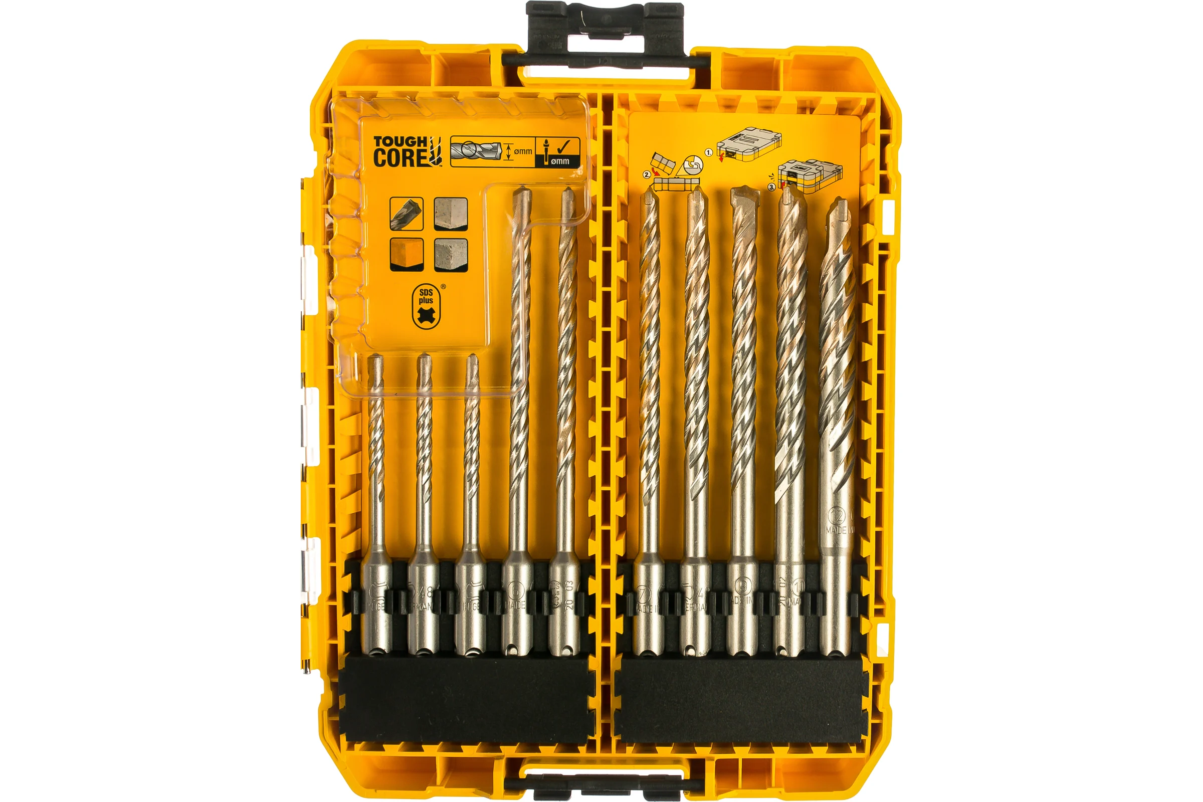Набор буров EXTREME (10 шт; 5-12 мм; SDS-plus) DEWALT DT70753-QZ