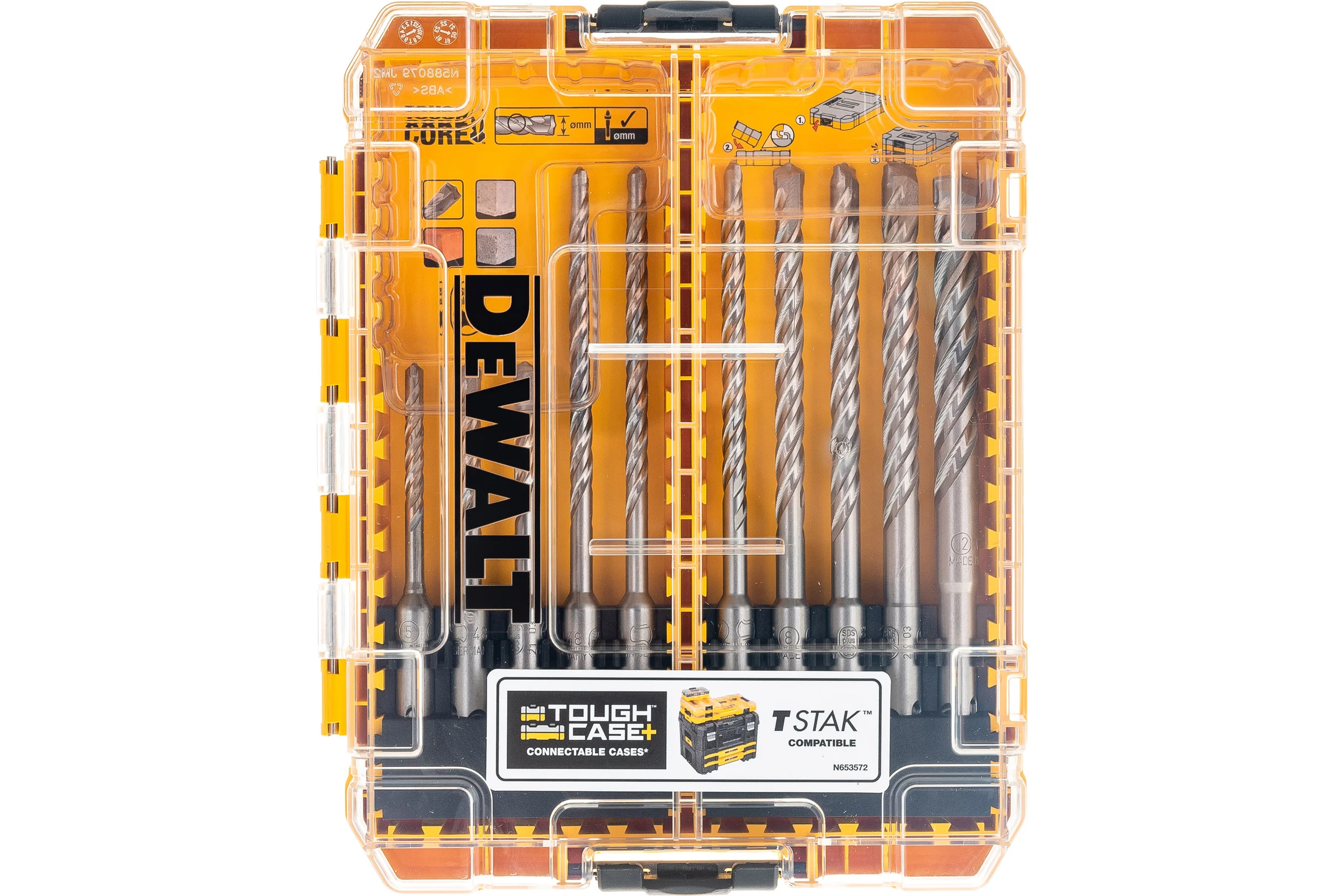 Набор буров EXTREME (10 шт; 5-12 мм; SDS-plus) DEWALT DT70753-QZ