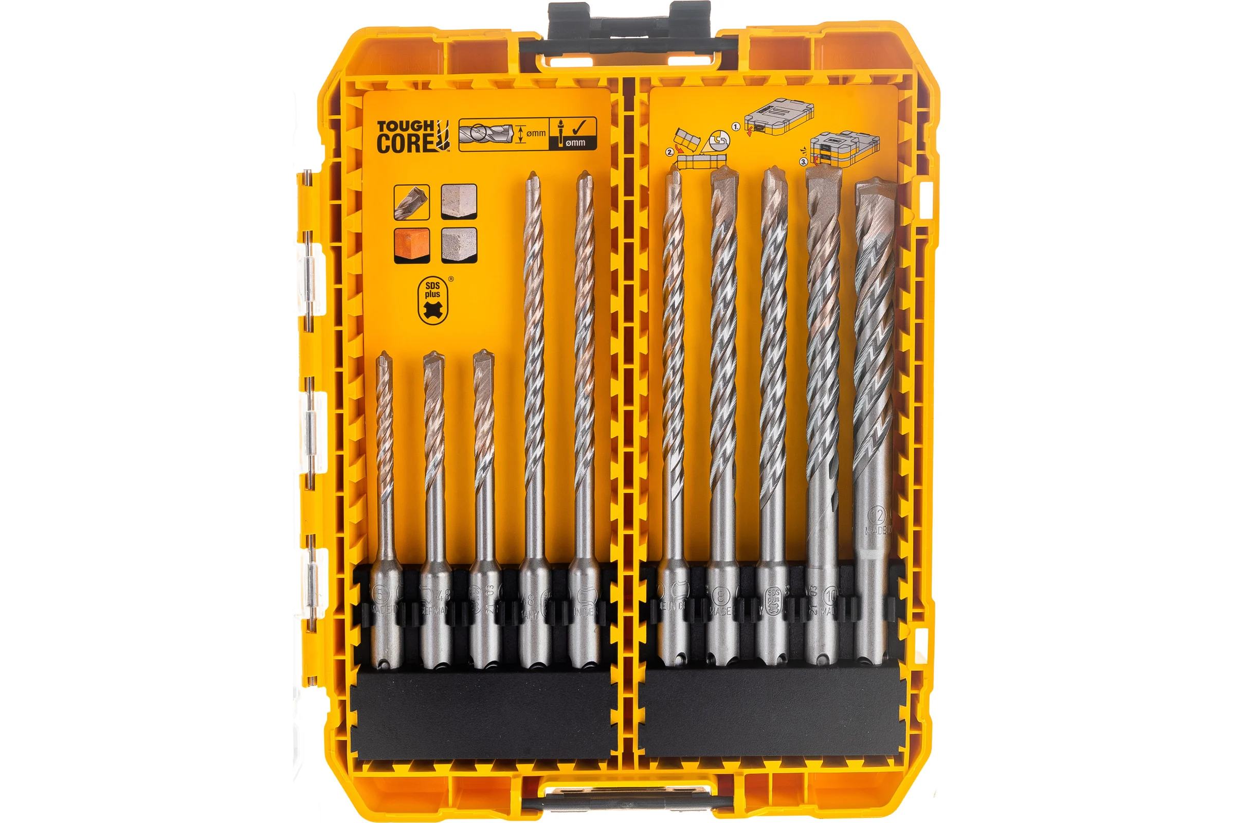 Набор буров EXTREME (10 шт; 5-12 мм; SDS-plus) DEWALT DT70753-QZ