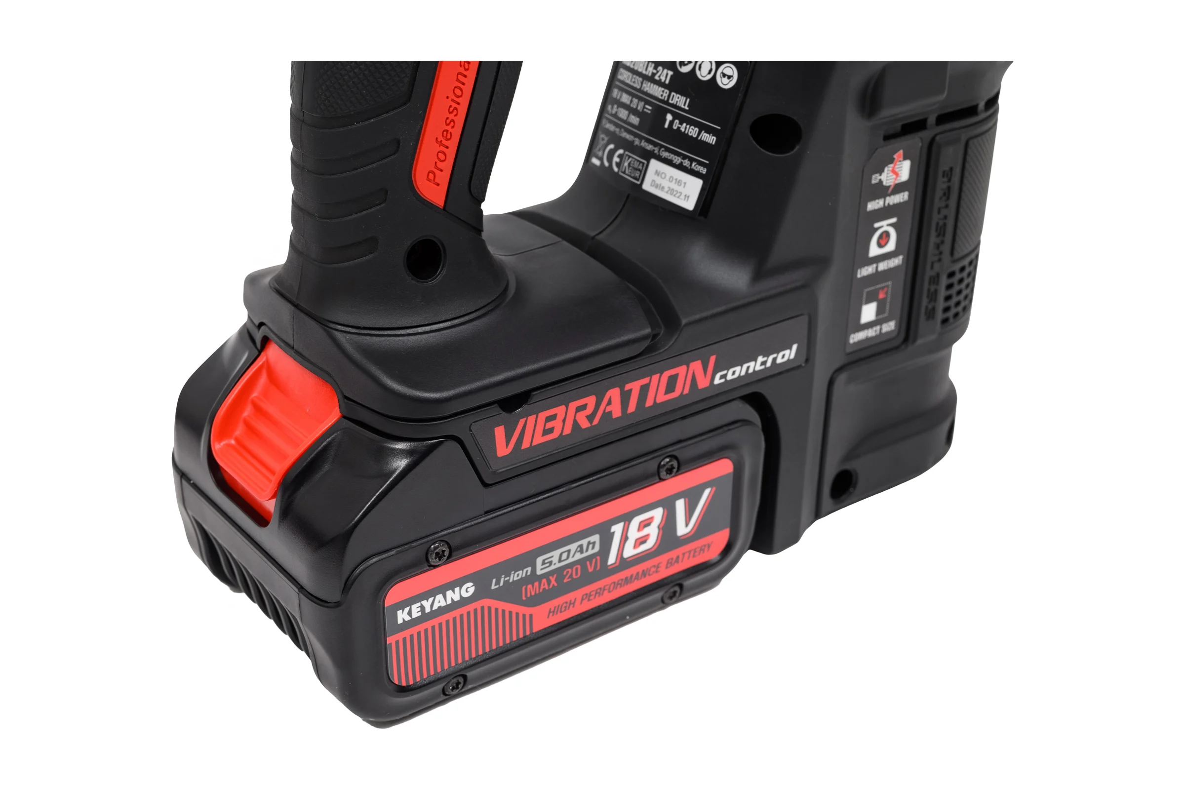 Аккумуляторный перфоратор KEYANG HD20BLH-24T