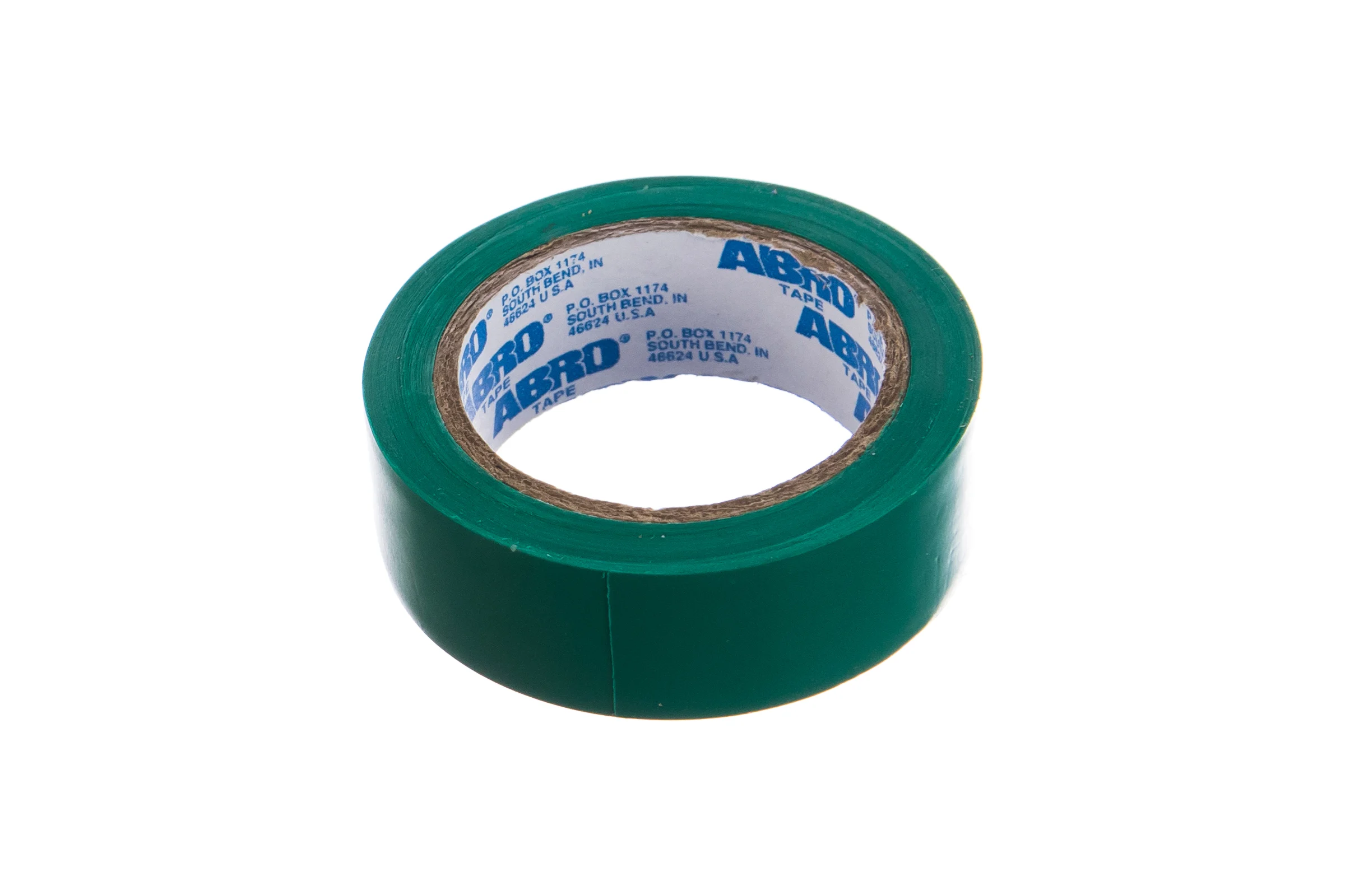 Изолента ABRO ПВХ зеленая 18 мм X 9,1 м ET-912-18-10-GRN-RW