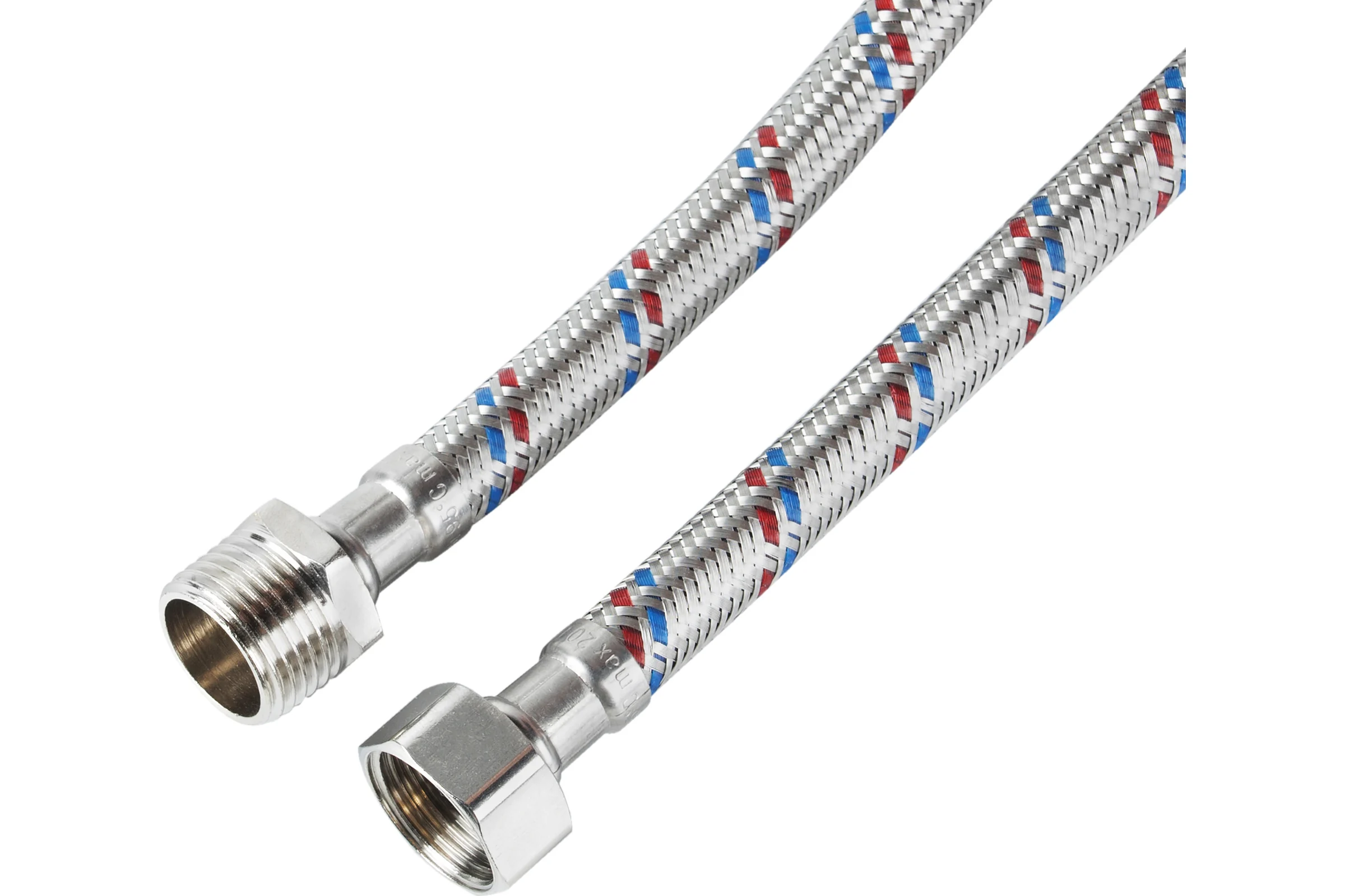 Гибкая подводка для воды (150 см; 1/2"; гайка-штуцер) VALTEC VTf.002.IS.0404150