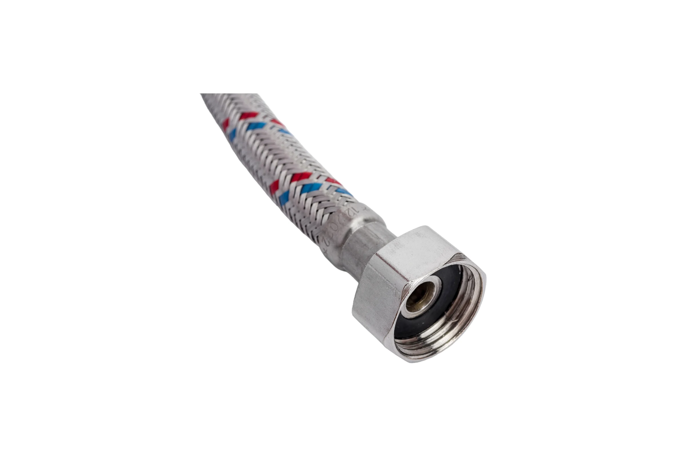 Гибкая подводка для воды (80 см; 1/2"; гайка-штуцер) VALTEC VTf.002.IS.0404080