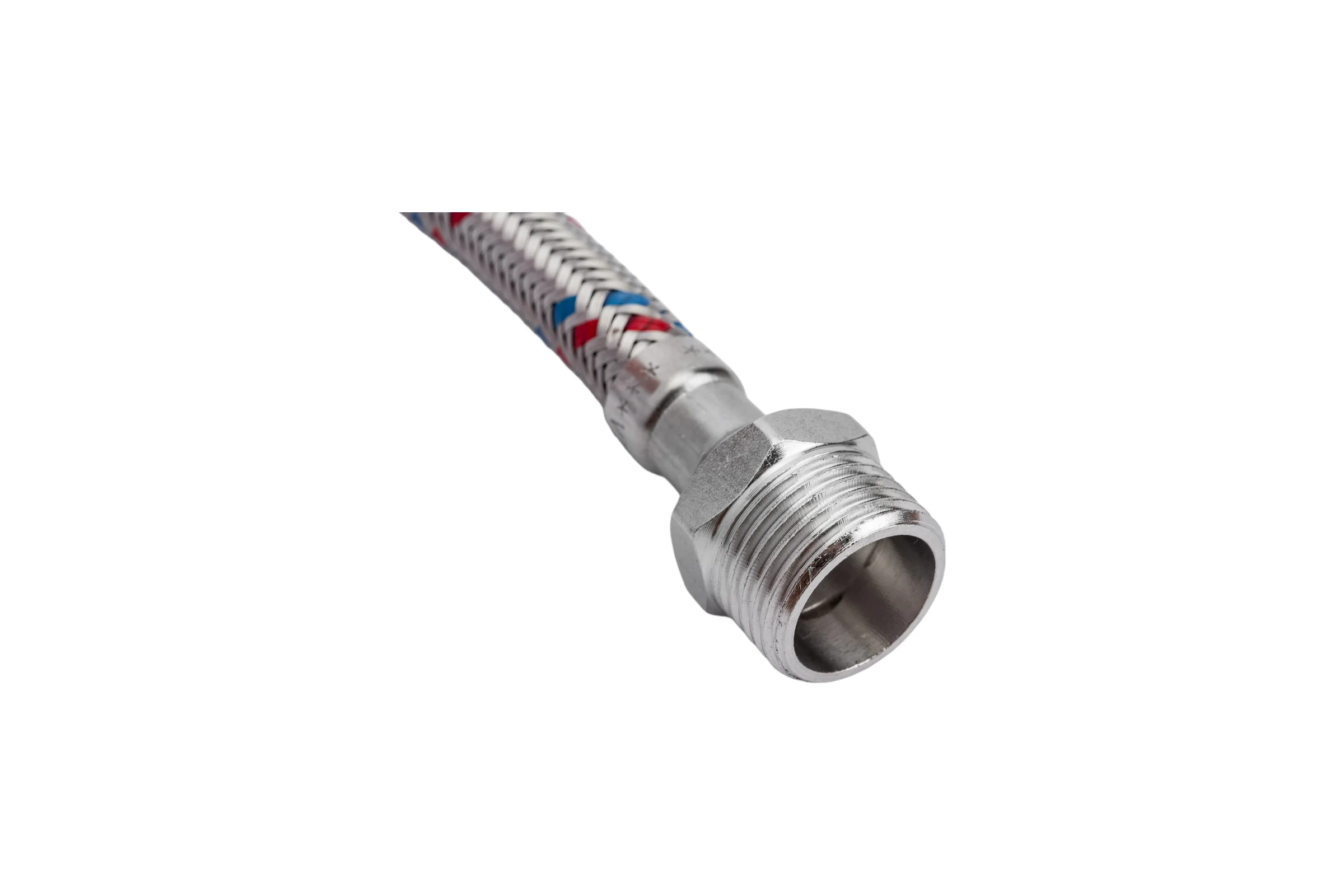 Гибкая подводка для воды (80 см; 1/2"; гайка-штуцер) VALTEC VTf.002.IS.0404080