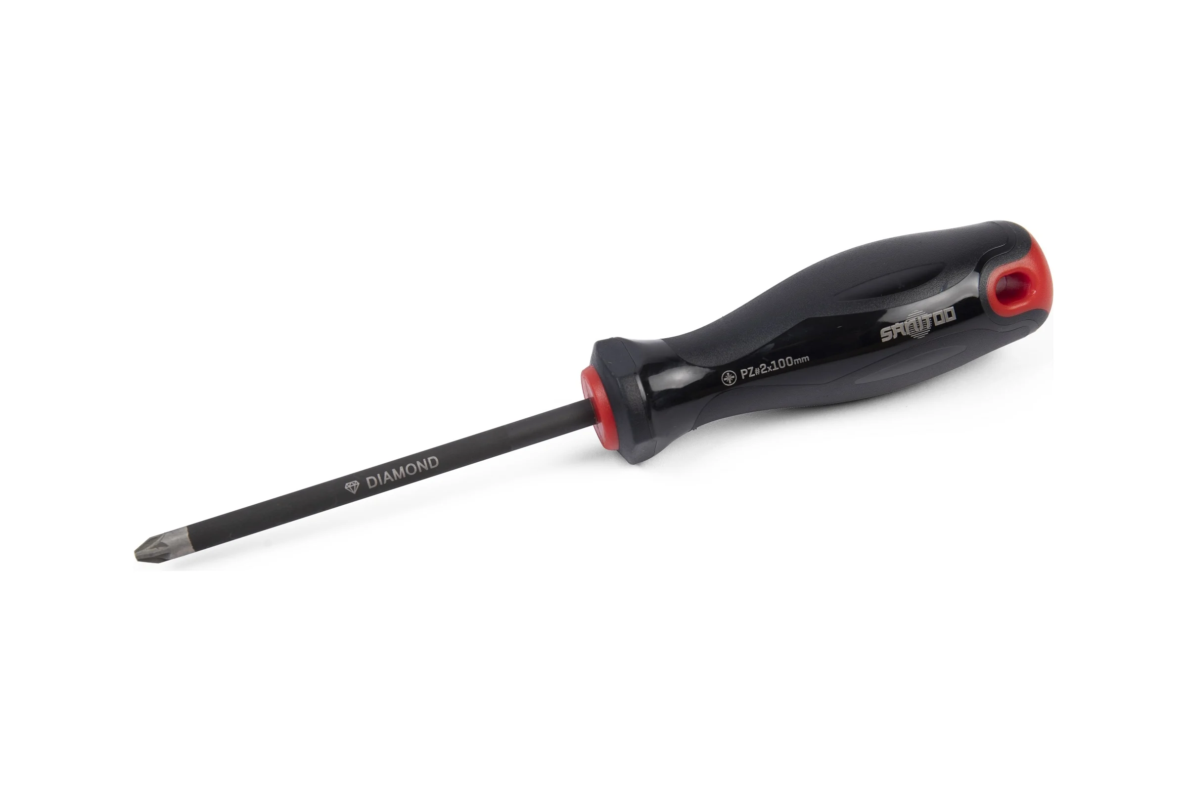 Отвертка Sanitoo PRO Diamond PZ2x100 мм, с алмазным покрытием 3213