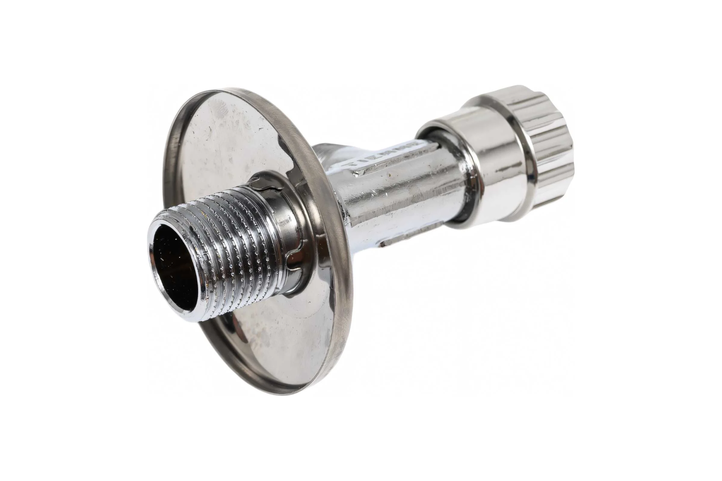 Угловой вентильный кран Tiemme с розеткой, 1/2"х3/8", хром 2950013