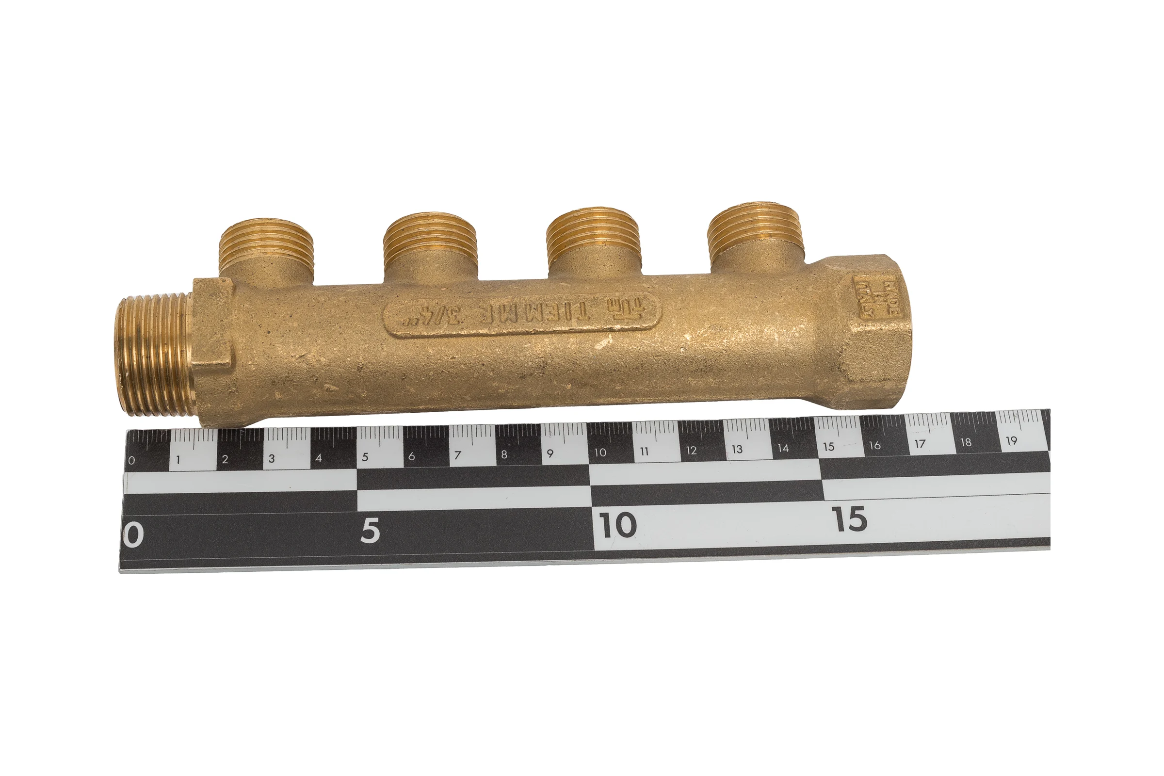 Коллектор Tiemme НВ 3/4", 4 выхода, 1/2", Н 36 мм 1910001