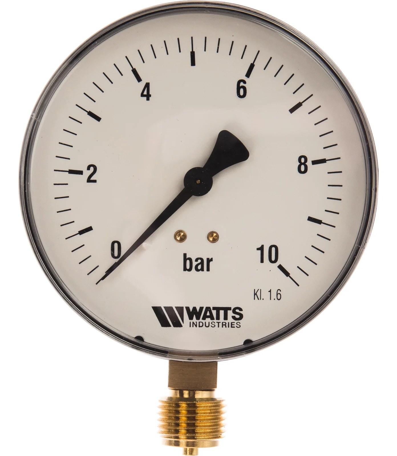 Watts Манометр радиальный F+R250 0-10 бар, корпус 100mm 1/2" 10008078