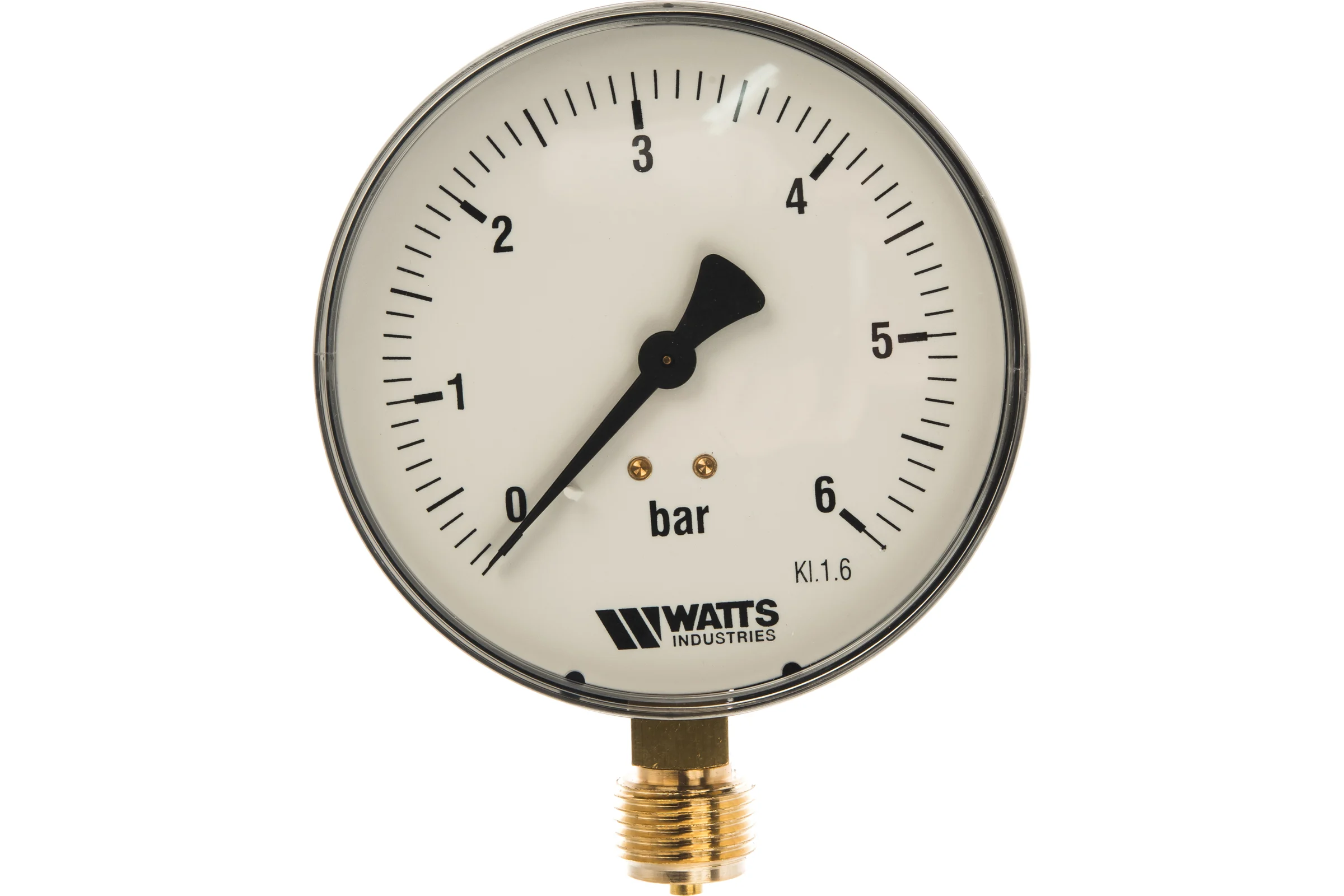 Манометр Watts F+R250 радиальный 0-6 бар, корпус 100mm, 1/2" 10008077