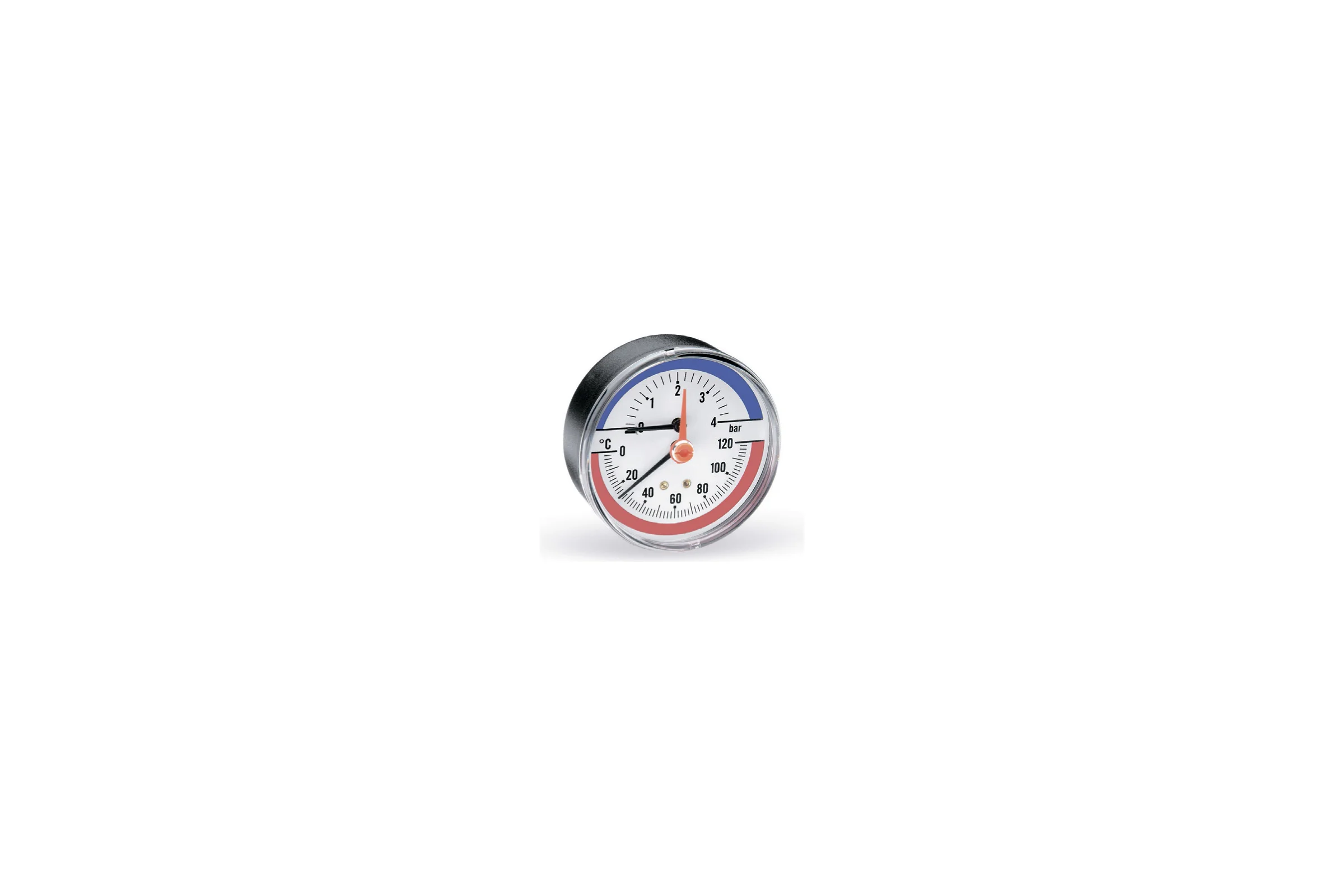 Термоманометр Watts F+R818 аксиальный, 80 mm 10009464