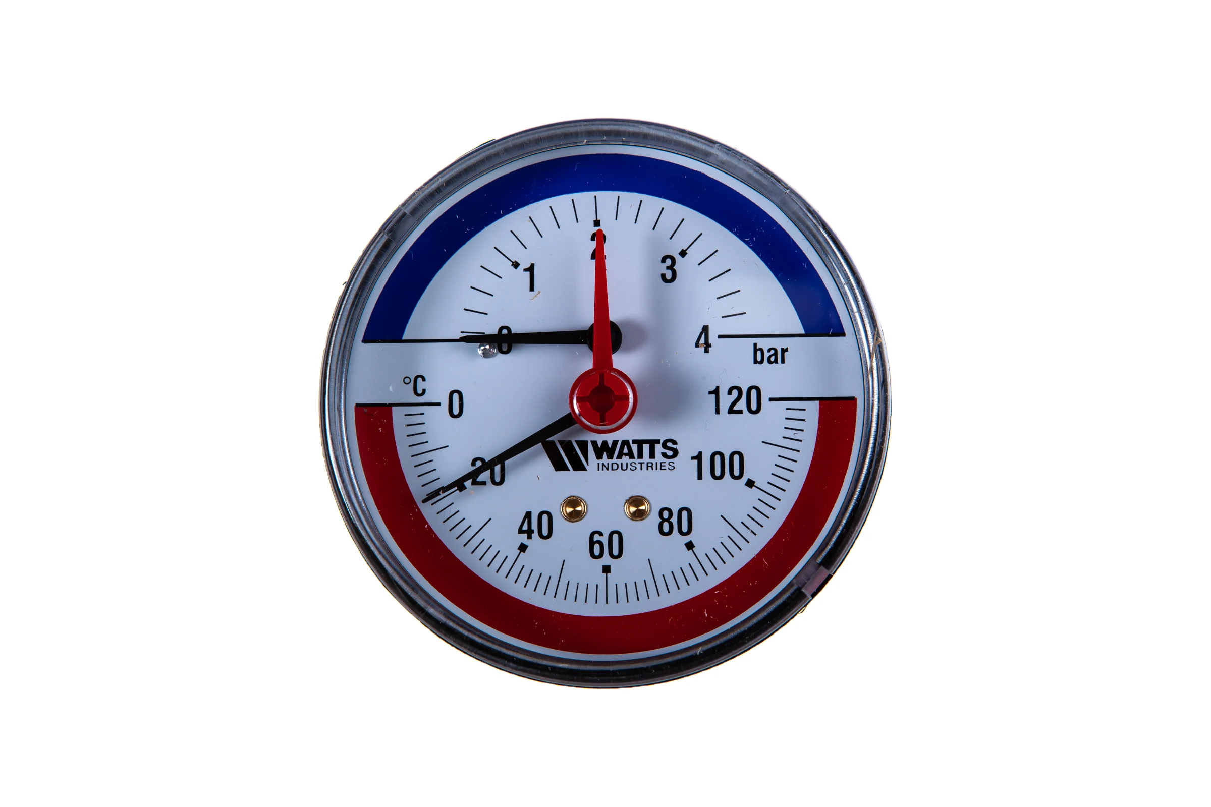 Термоманометр Watts F+R818 аксиальный, 80 mm 10009464