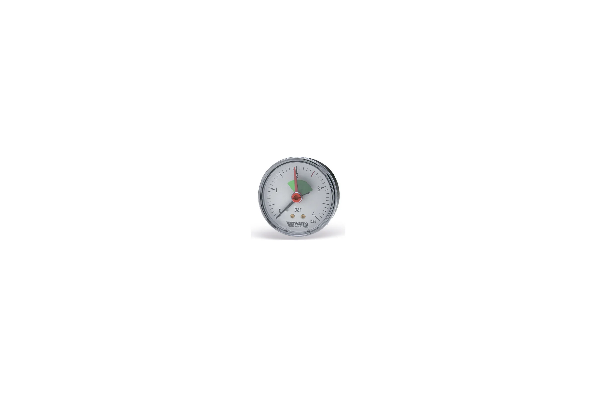 Аксиальный манометр Watts F+R101 0-4 bar, корпус 50 мм 10008089