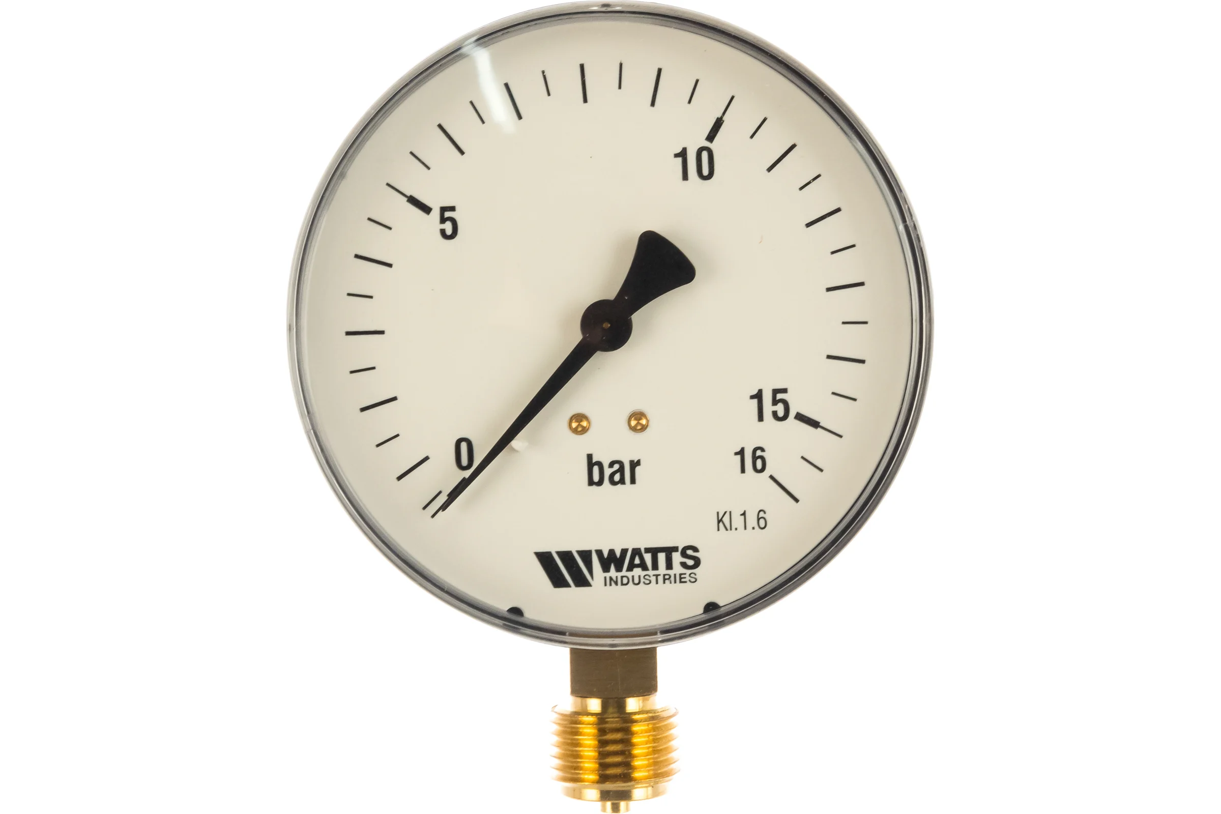 Манометр Watts F+R250 радиальный,  0-16 бар, корпус 100 mm, 1/2" 10008079
