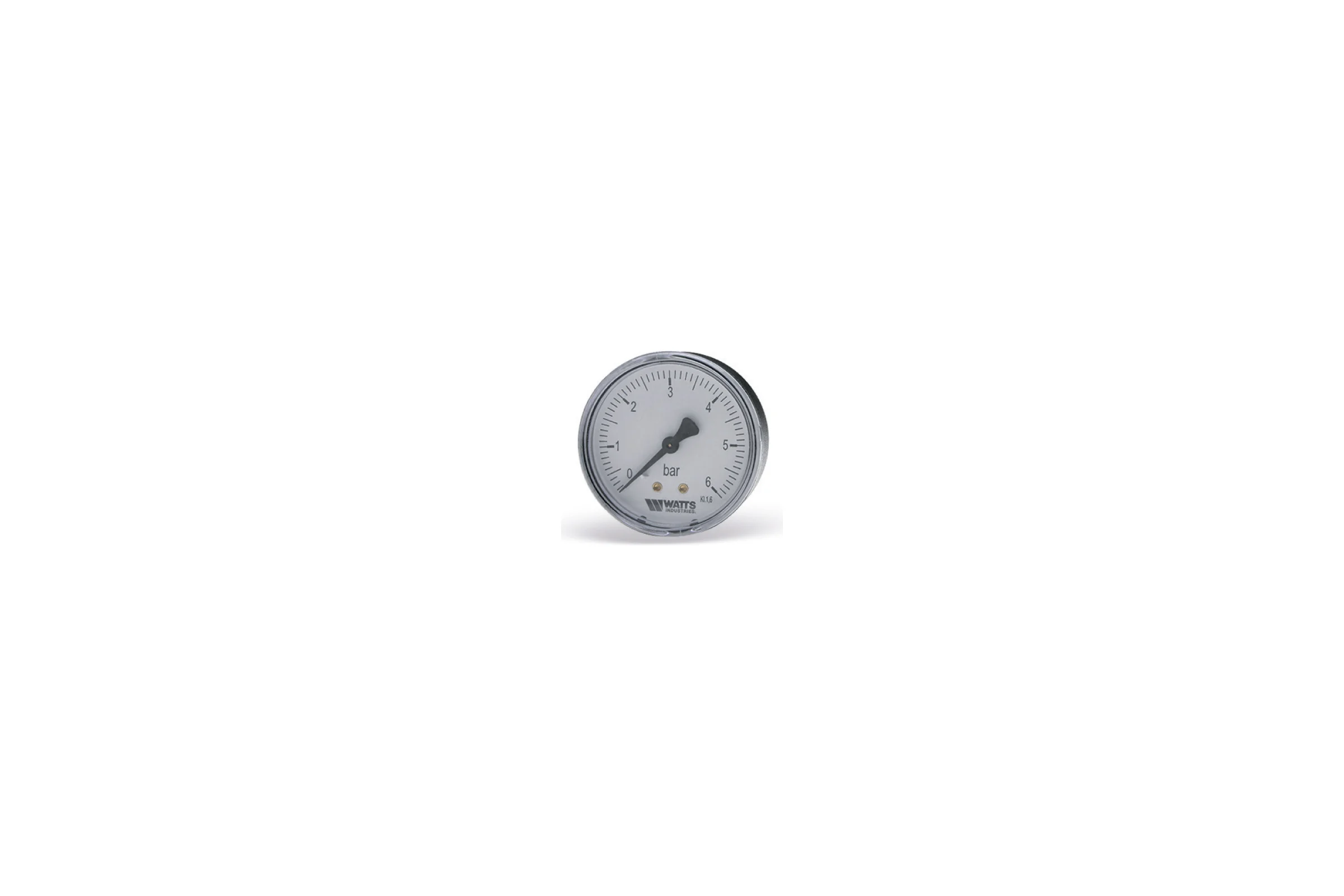 Аксиальный манометр Watts F+R100 0-6 bar, корпус 63 мм 10008095