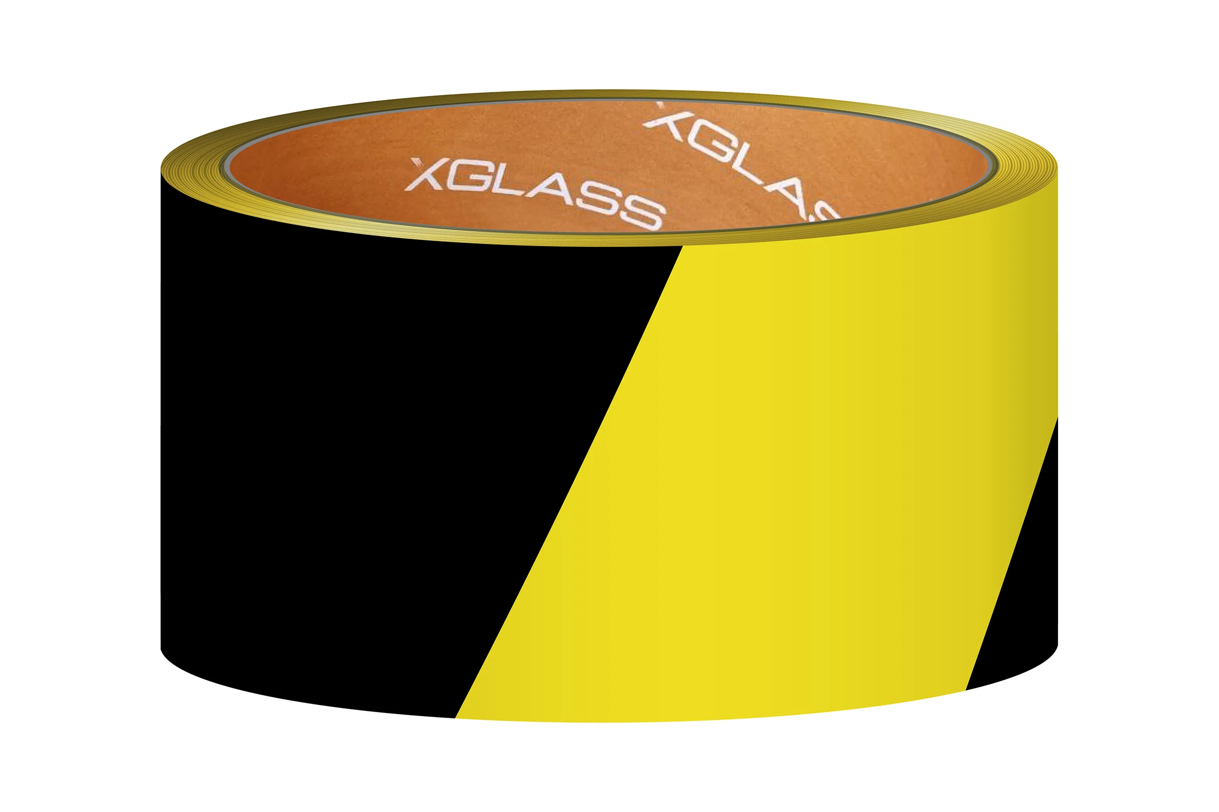 Лента клейкая XGLASS разметочная, жёлто-черная, 50 мм, 66 м 160518