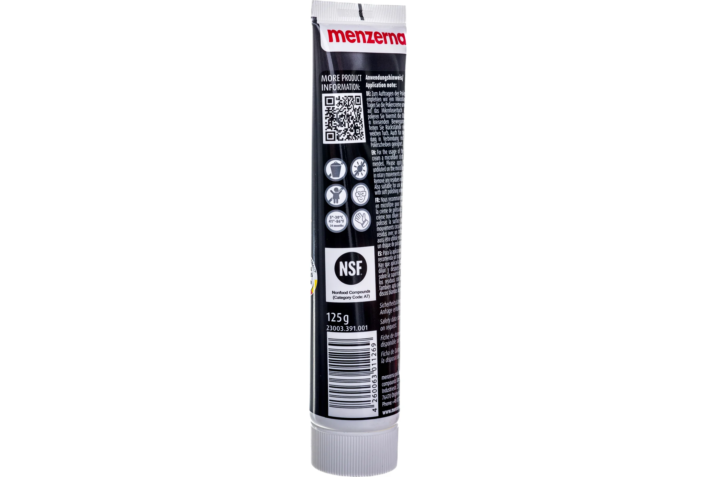 Паста полировальная для цветных металлов Menzerna Metal Polish 125гр, 23003.391.001