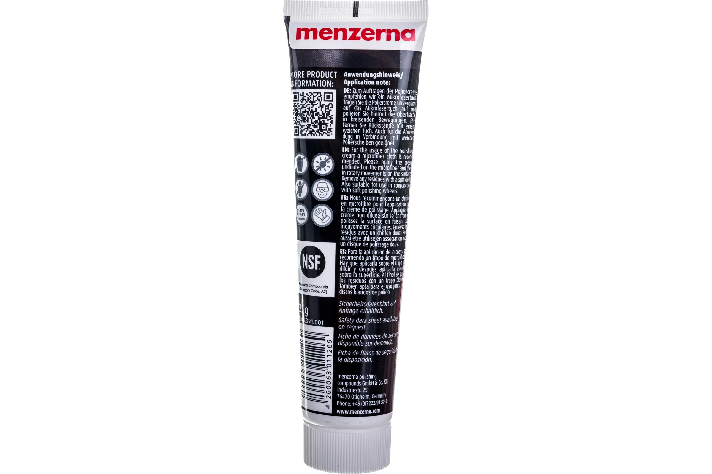 Паста полировальная для цветных металлов Menzerna Metal Polish 125гр, 23003.391.001