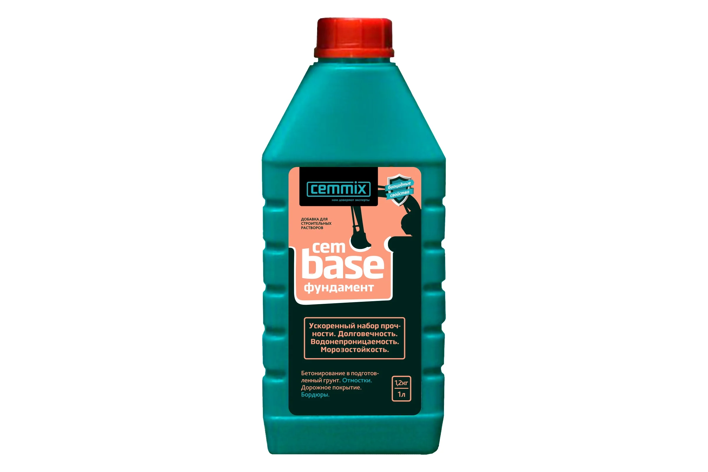 Пластификатор для фундамента CEMMIX Base, 1 л 529033