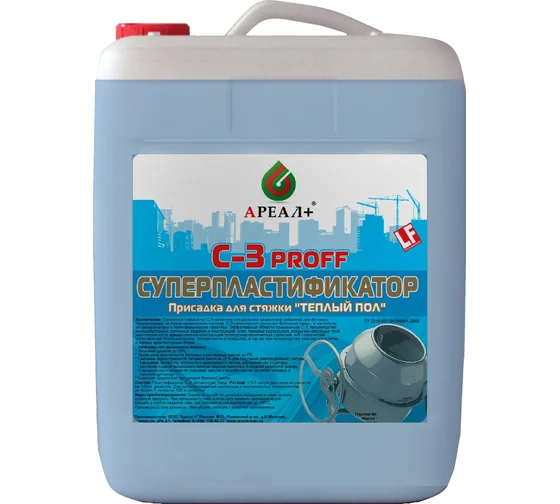Суперпластификатор Ареал+ С-3 ПРОФИ 5 л А-515