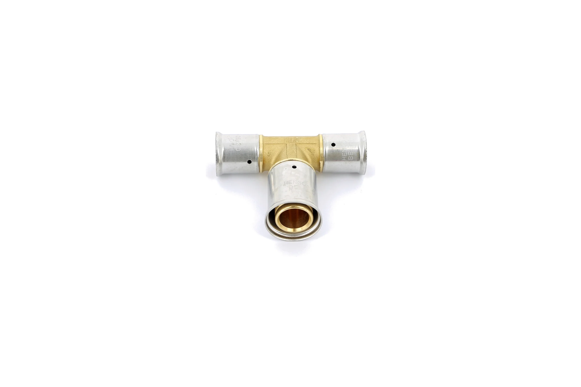 Тройник пресс Henco 26х32х26 мм 12P-263226