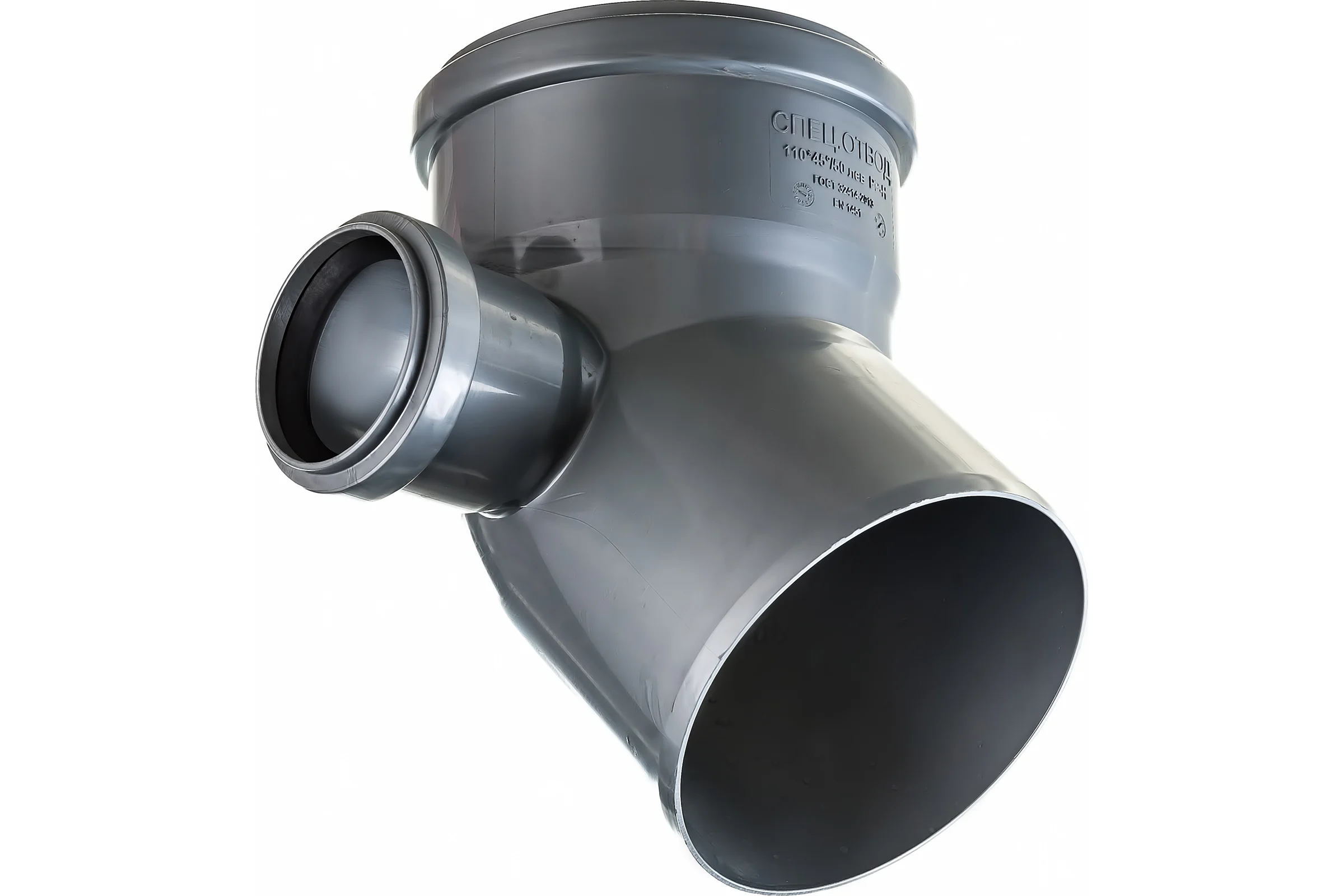 Отвод LAMMIN 110х45°, с левым патруб. 50 мм Lm35041050450