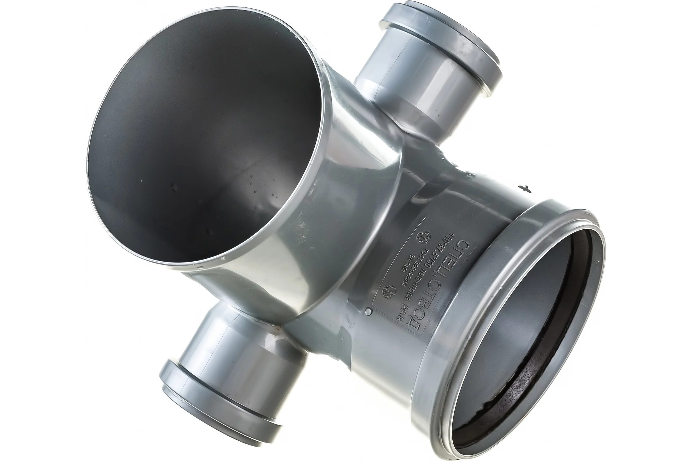 Отвод LAMMIN 110х90°, с 2-мя патрубками 50 мм Lm35041250902