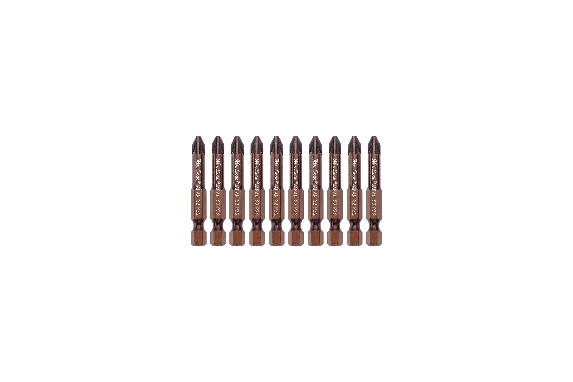 Бита (10 шт; 50 мм; PZ2; S2) Mr. Logo A050PZ2-10