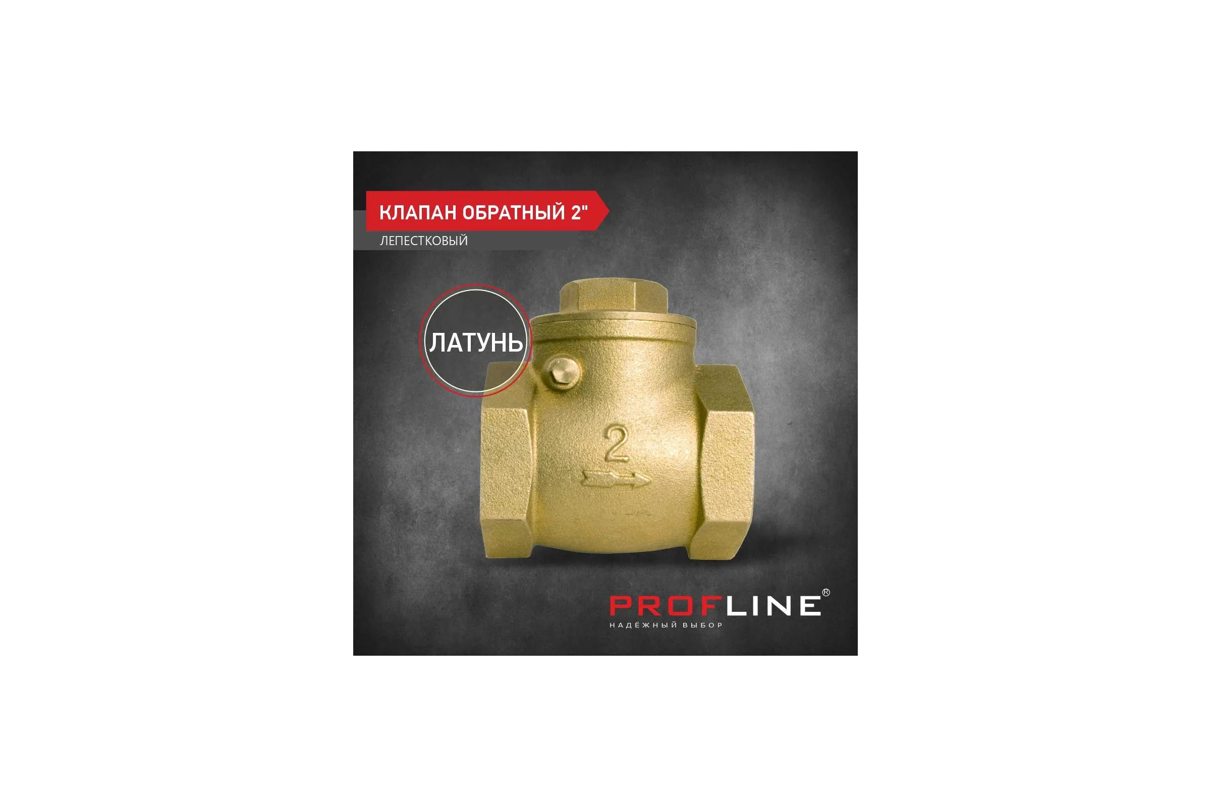 Клапан обратный PROFLINE 2 лепестковый УТ-00026989