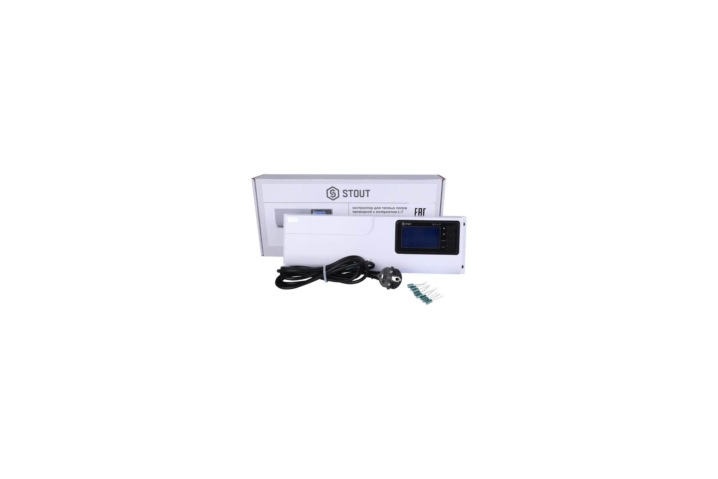 Проводной контроллер термостатических клапанов L-7 STOUT STE-0101-007000 RG008V0JGJIG5N