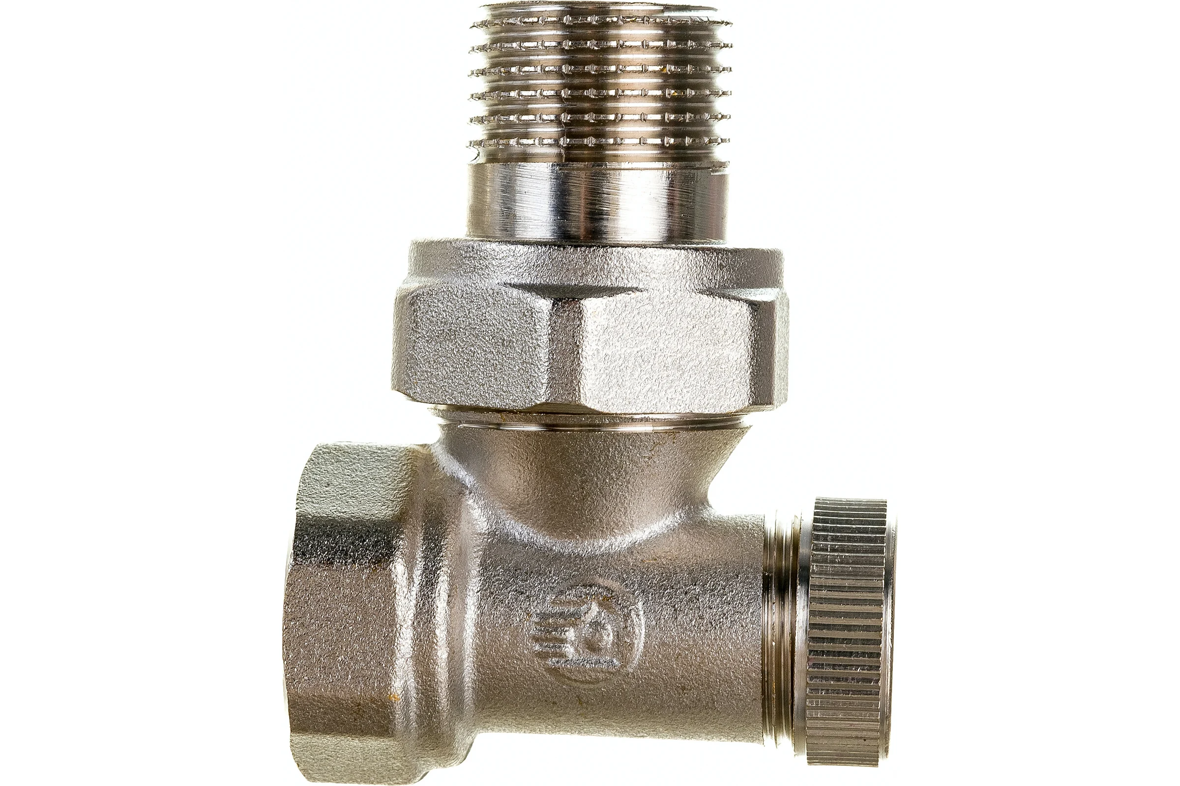 Настроечный клапан для радиатора LAMMIN угловой, 1/2" Lm19041300015